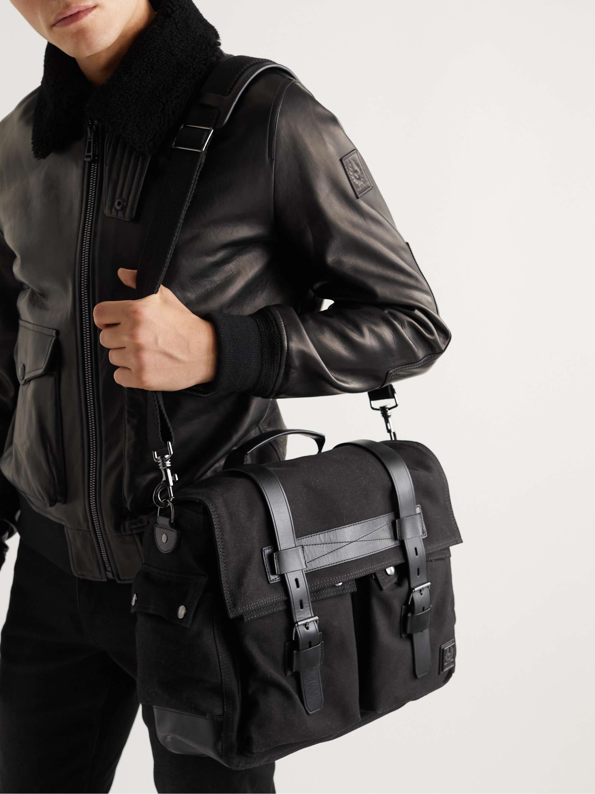 BELSTAFF Leather Messenger Bag