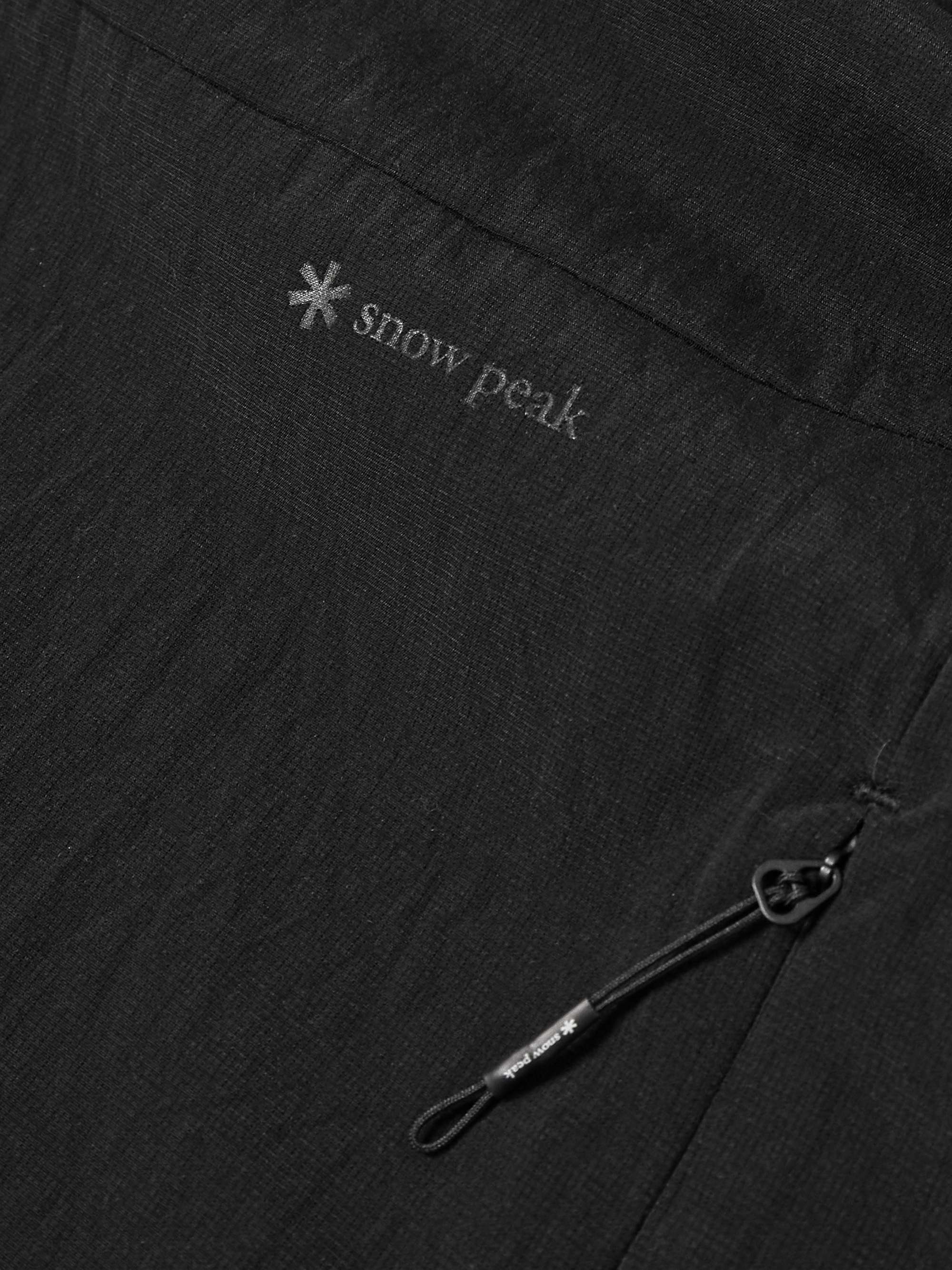 SNOW PEAK Logo-Print Camp-Collar Shell Shirt | MR PORTER