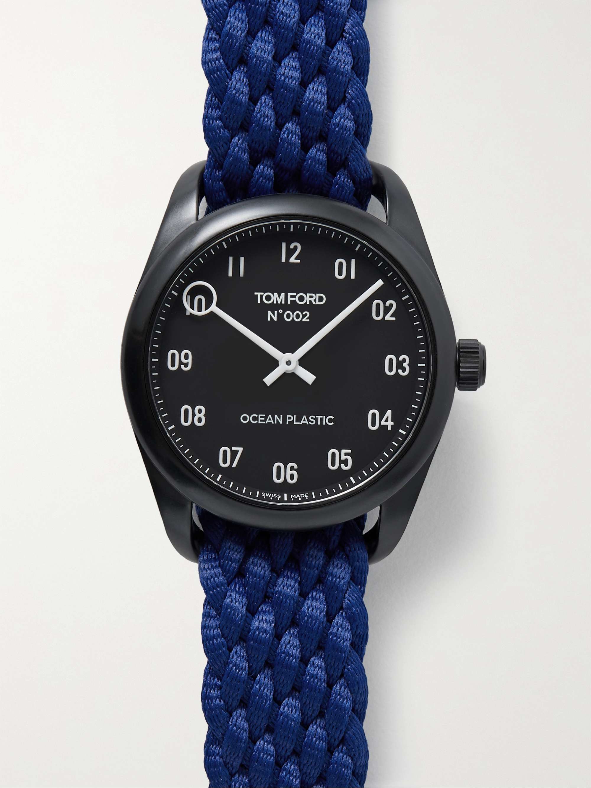 TOM FORD TIMEPIECES 002 40mm Ocean Plastic and Recycled-Canvas Watch