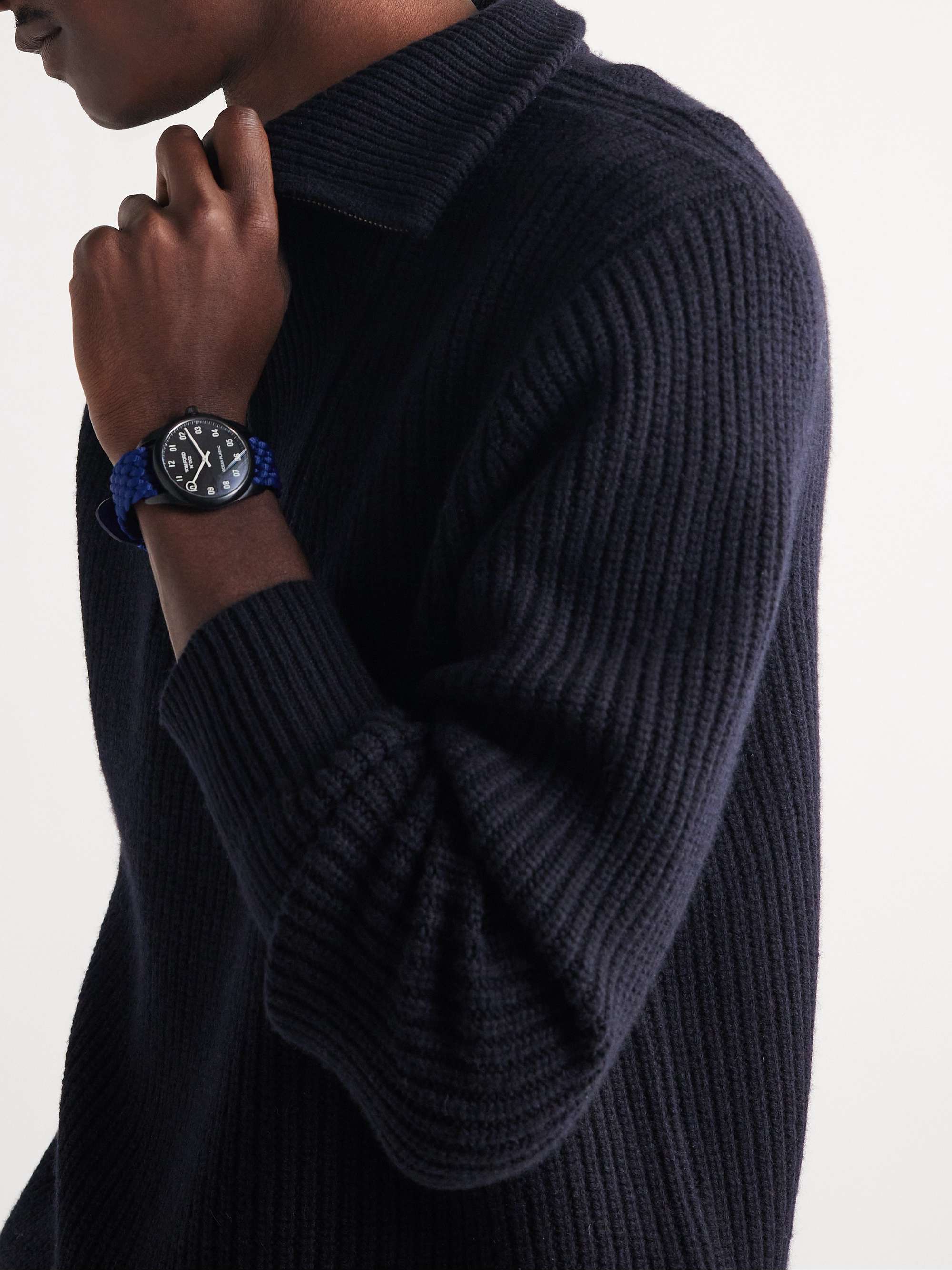 TOM FORD TIMEPIECES 002 40mm Ocean Plastic and Recycled-Canvas Watch