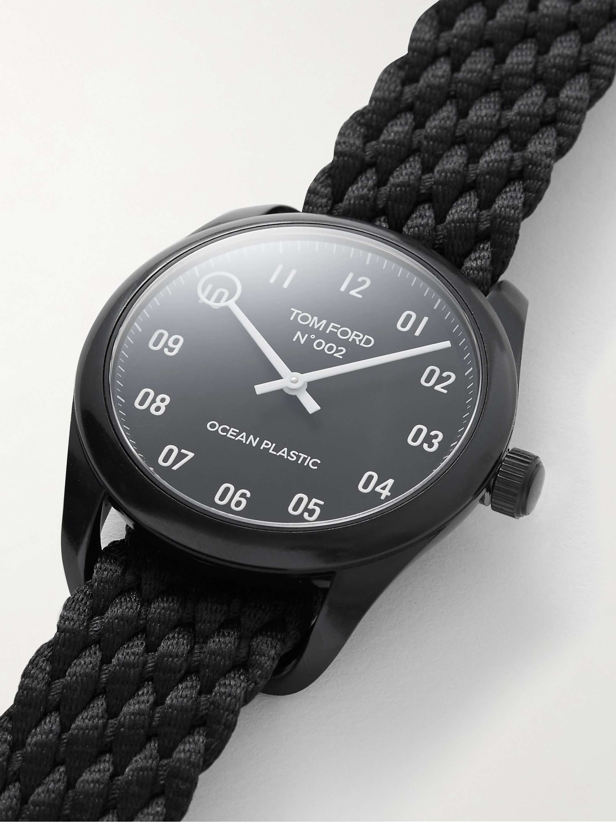 TOM FORD TIMEPIECES 002 40mm Ocean Plastic and Recycled-Canvas Watch