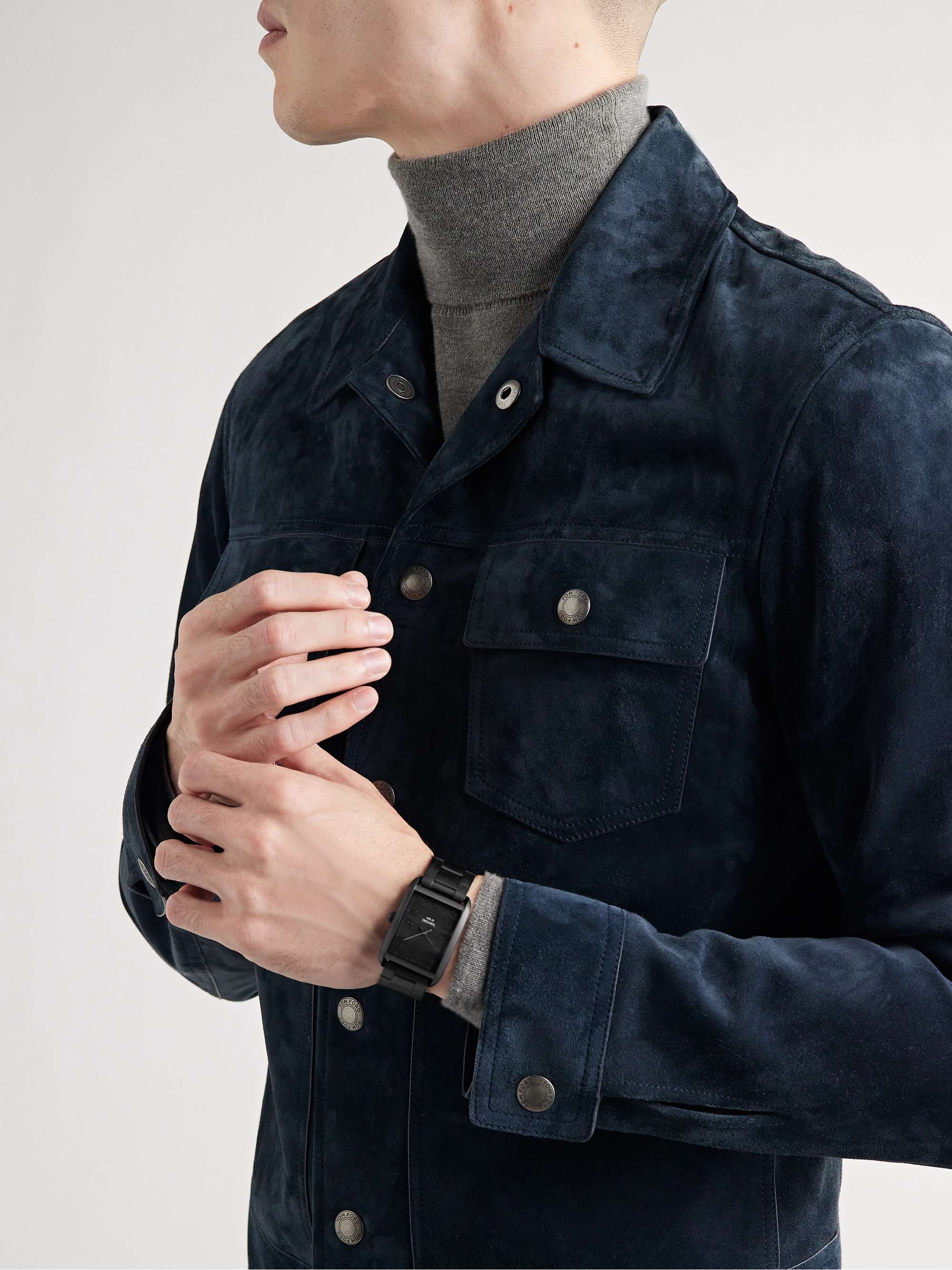 TOM FORD TIMEPIECES 001 DLC-Coated Stainless Steel Watch