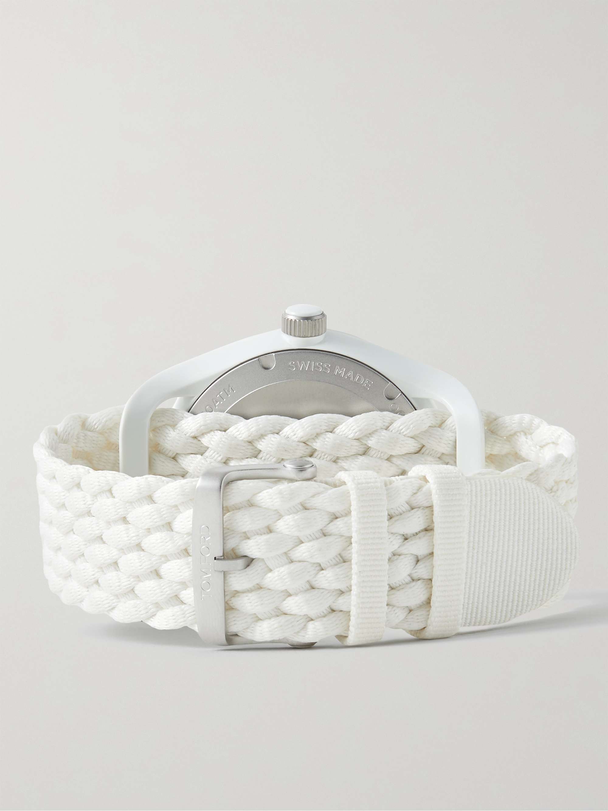 TOM FORD TIMEPIECES 002 40mm Ocean Plastic and Recycled-Canvas Watch
