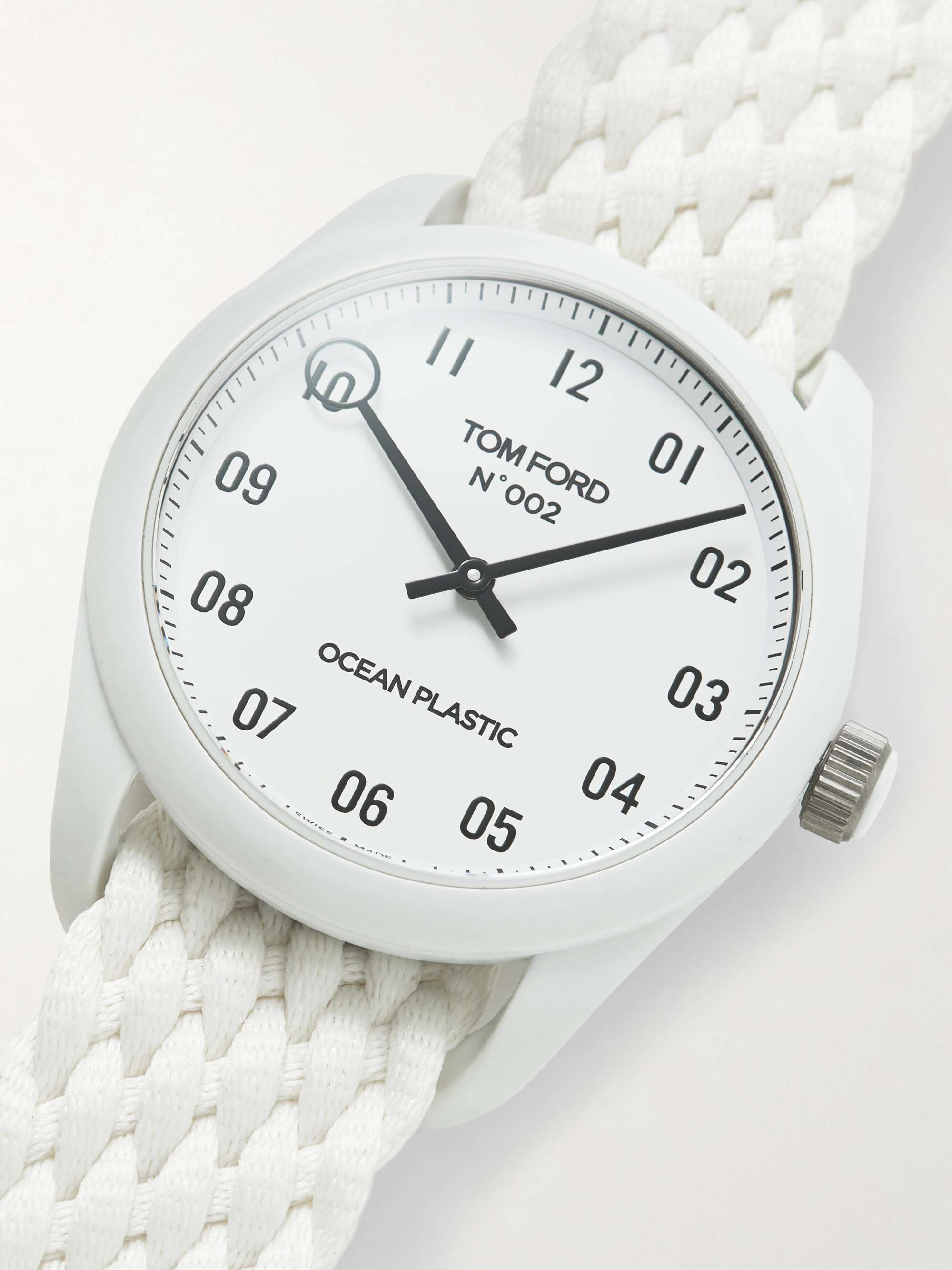 TOM FORD TIMEPIECES 002 40mm Ocean Plastic and Recycled-Canvas Watch