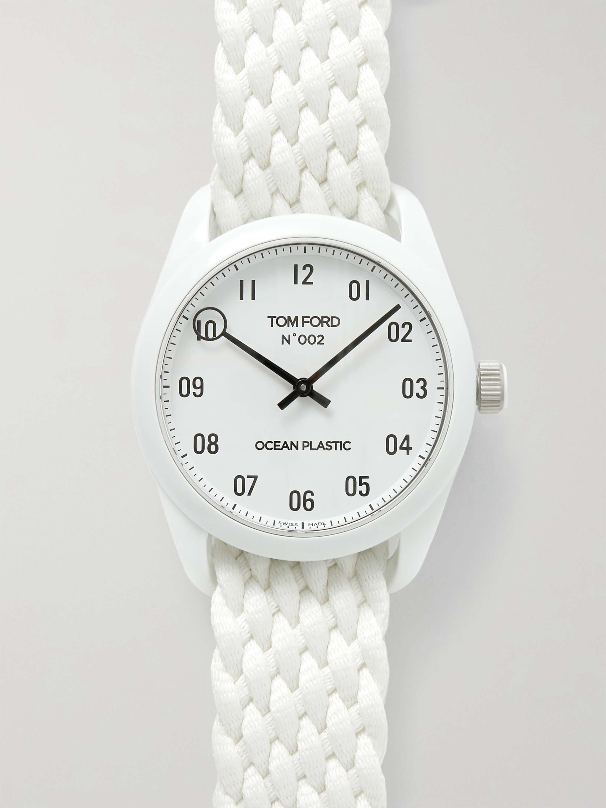 TOM FORD TIMEPIECES 002 40mm Ocean Plastic and Recycled-Canvas Watch