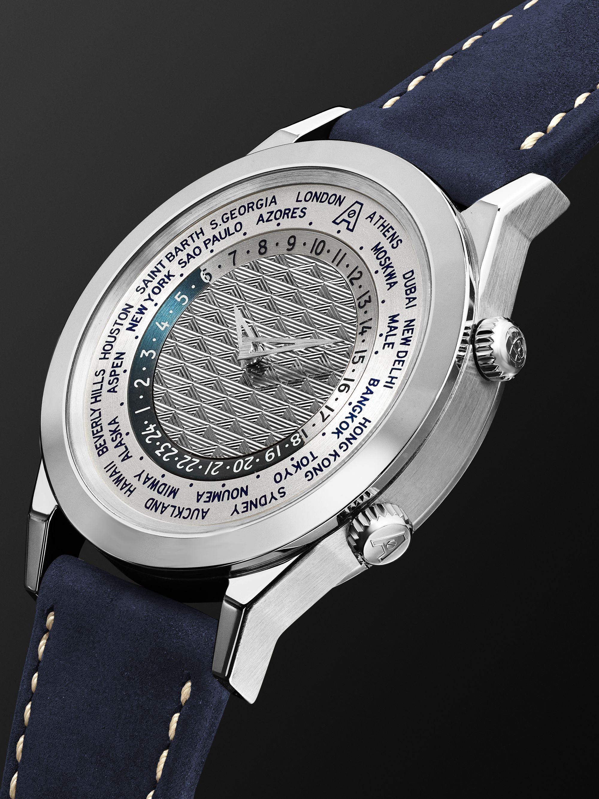 ANDERSEN GENEVE Tempus Terrae Limited Edition Automatic 39mm 18-Karat Gold and Suede Watch
