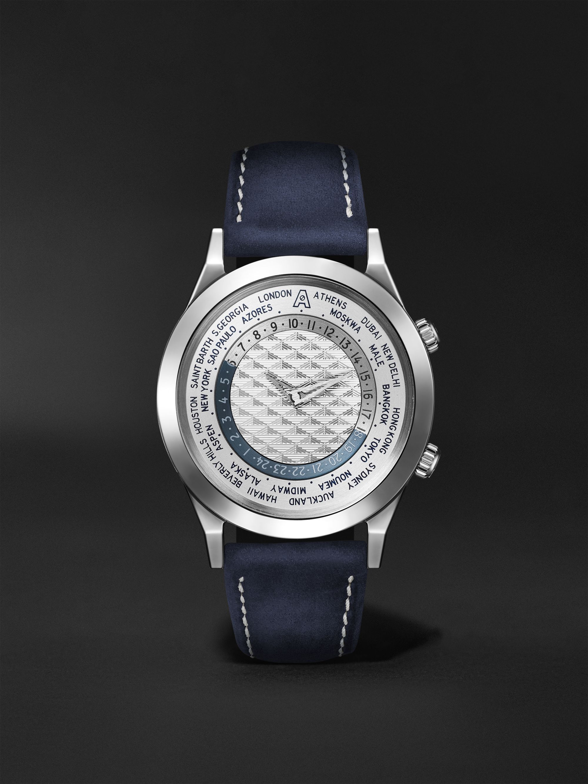 ANDERSEN GENEVE Tempus Terrae Limited Edition Automatic 39mm 18-Karat Gold and Suede Watch