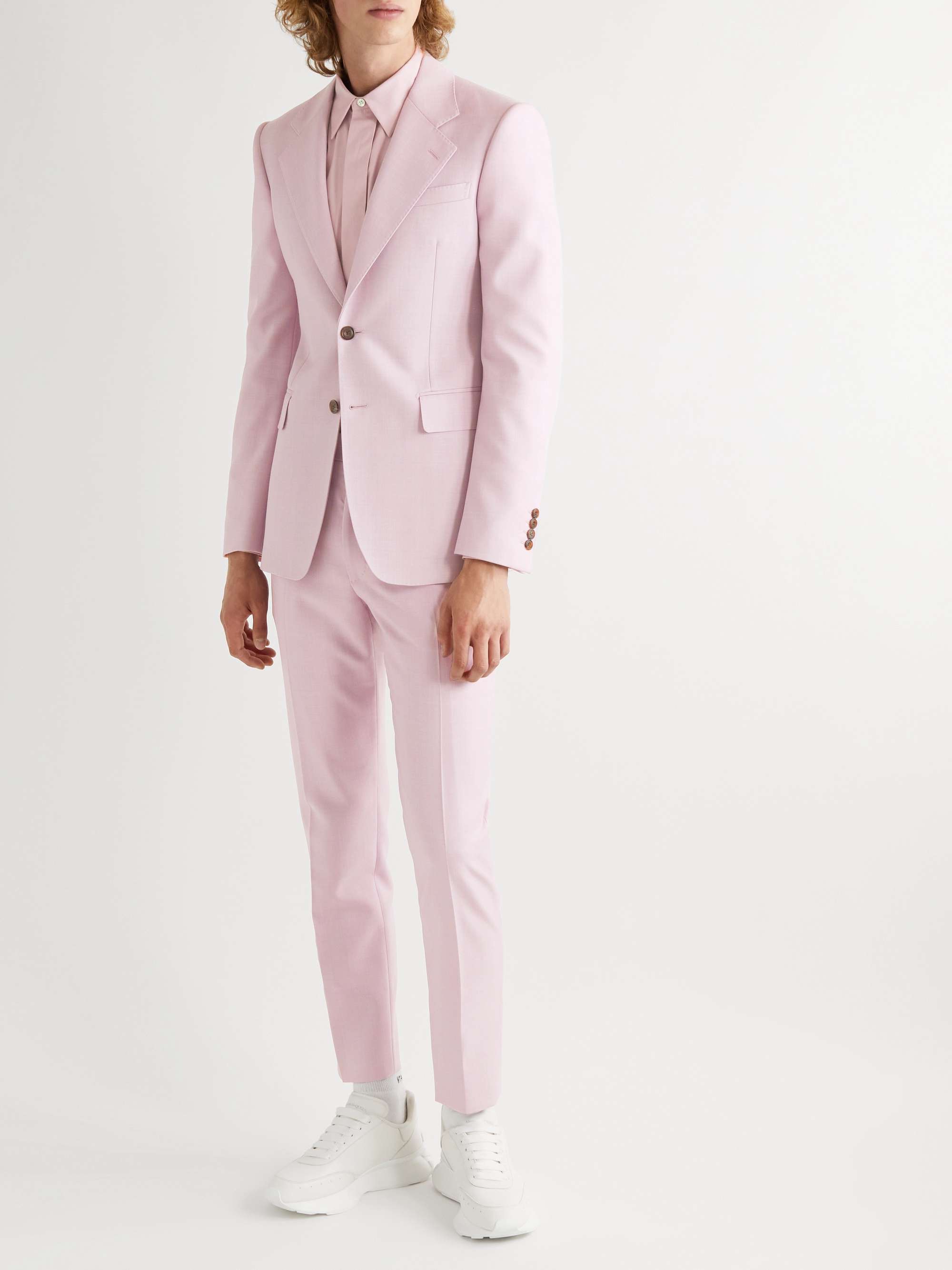 ALEXANDER MCQUEEN Slim-Fit Gabardine Blazer for Men | MR PORTER