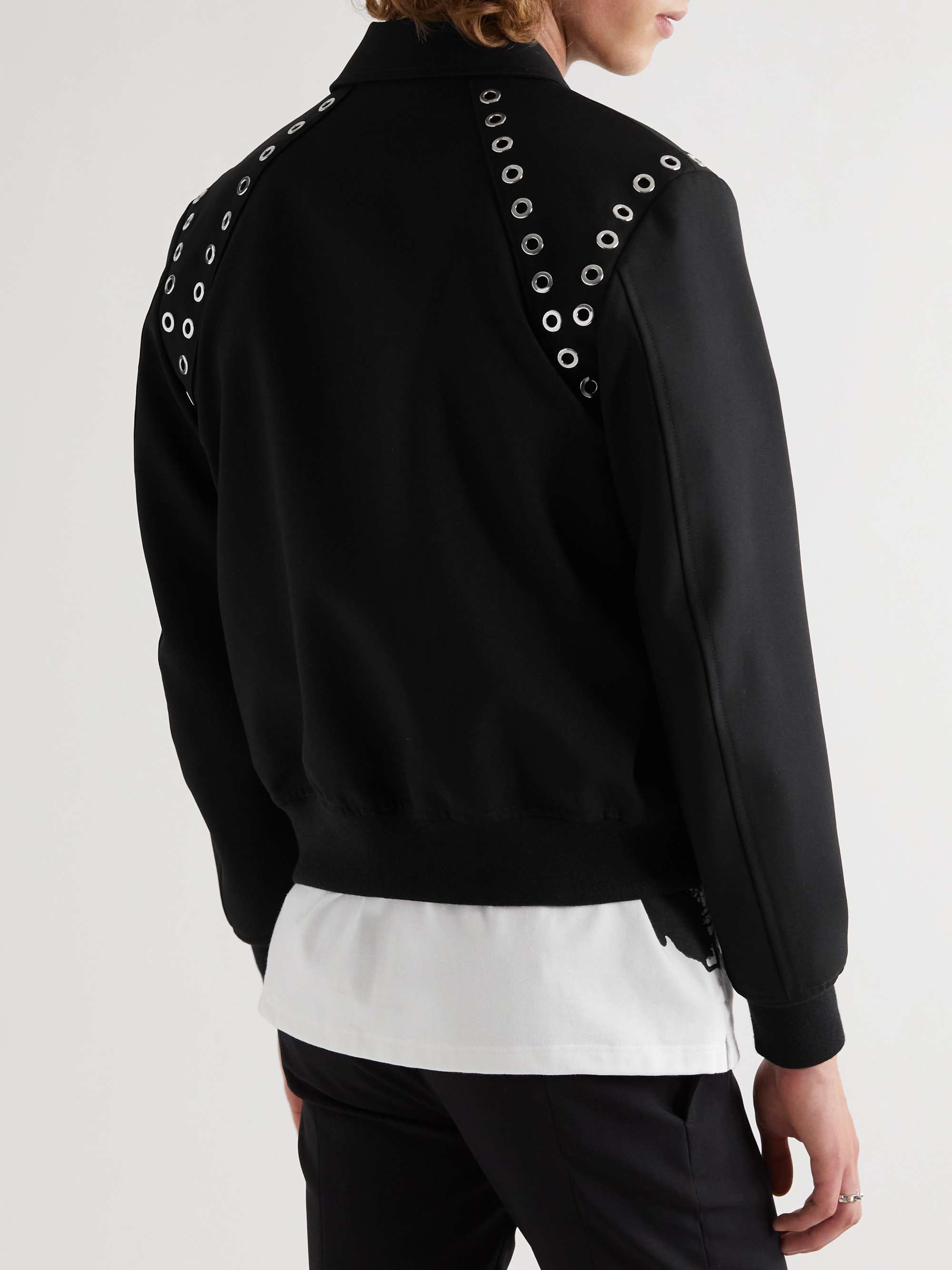 ALEXANDER MCQUEEN Studded Wool Bomber Jacket