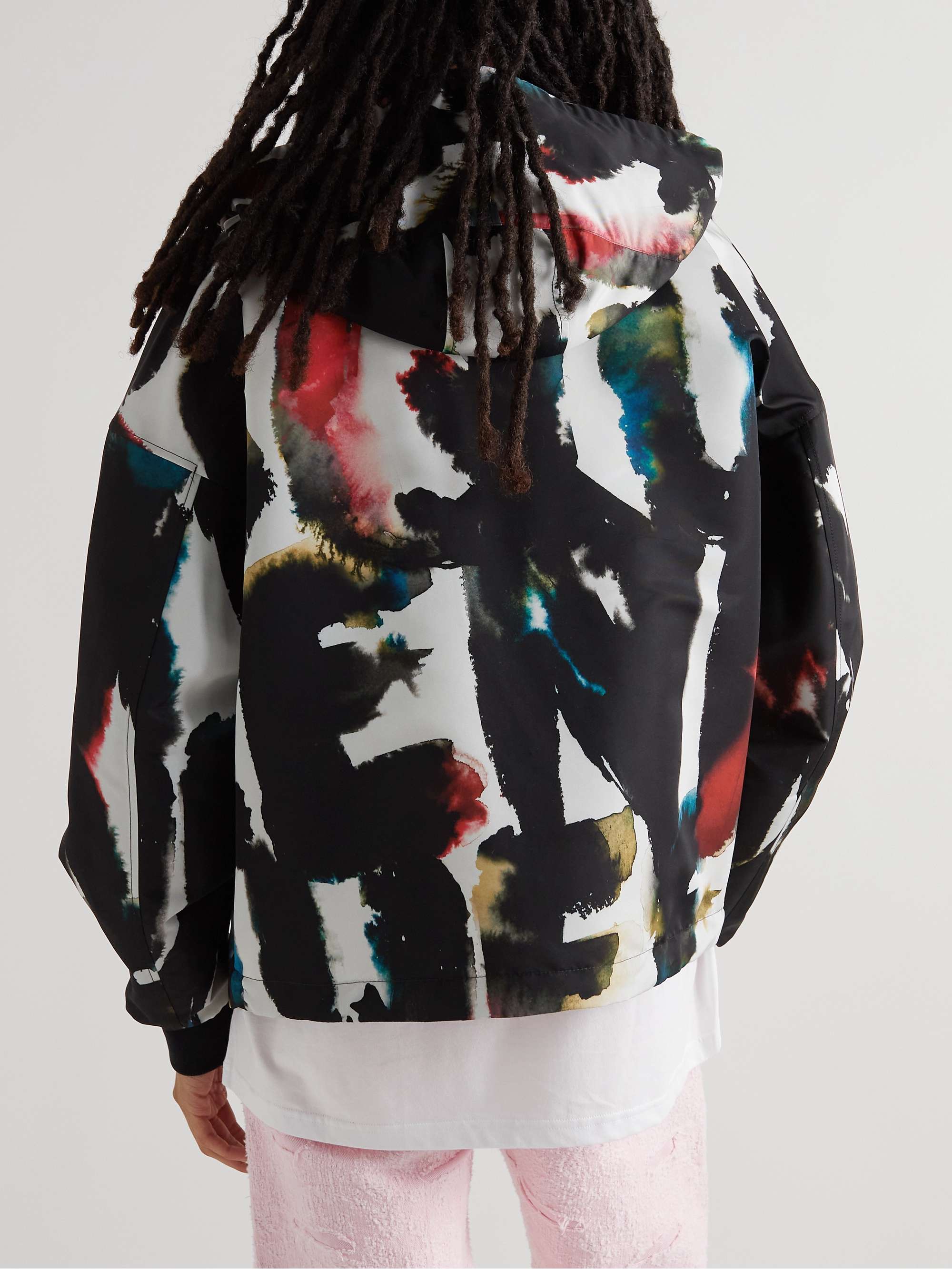 ALEXANDER MCQUEEN Printed Shell Hooded Jacket