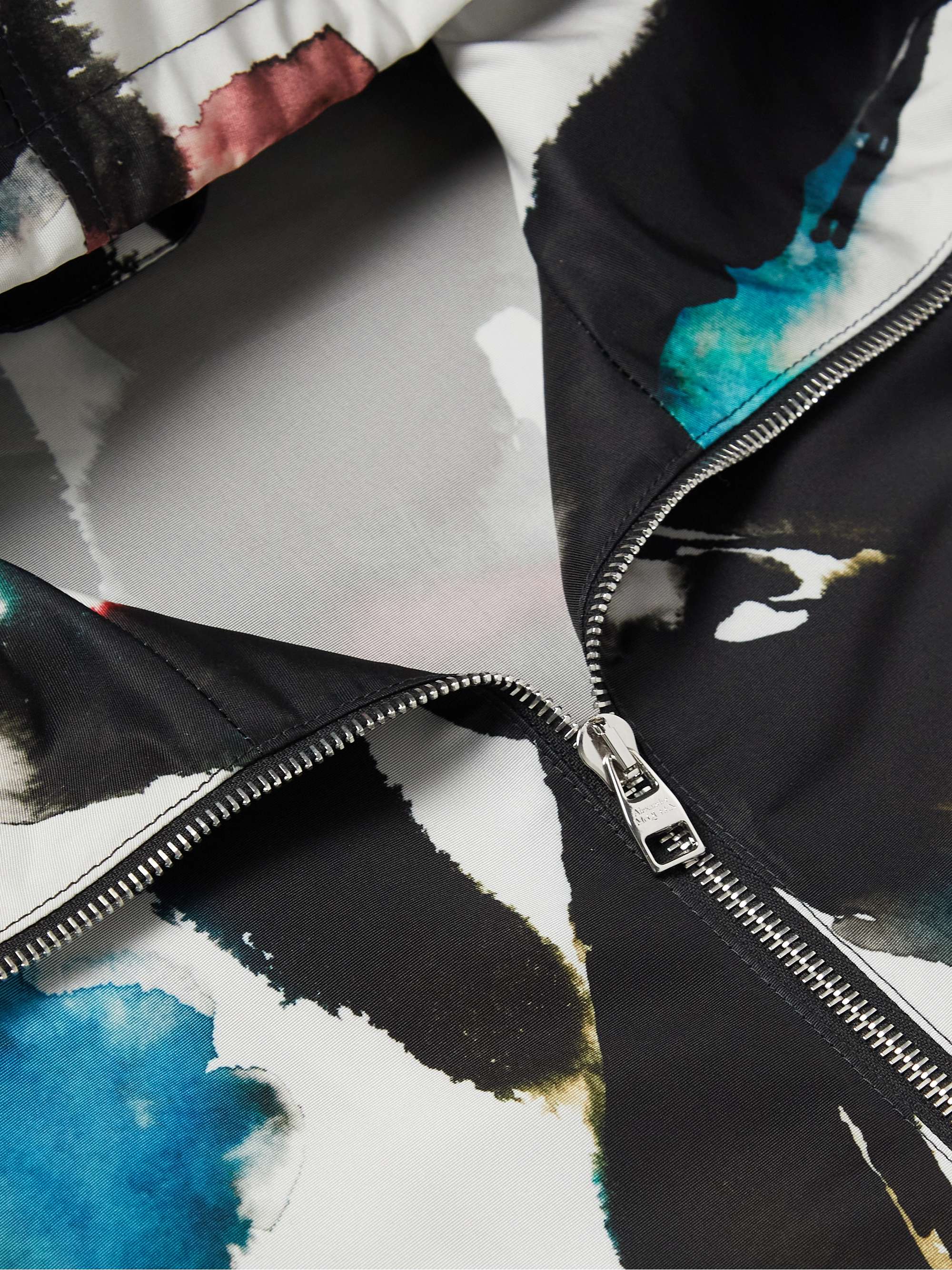 ALEXANDER MCQUEEN Printed Shell Hooded Jacket