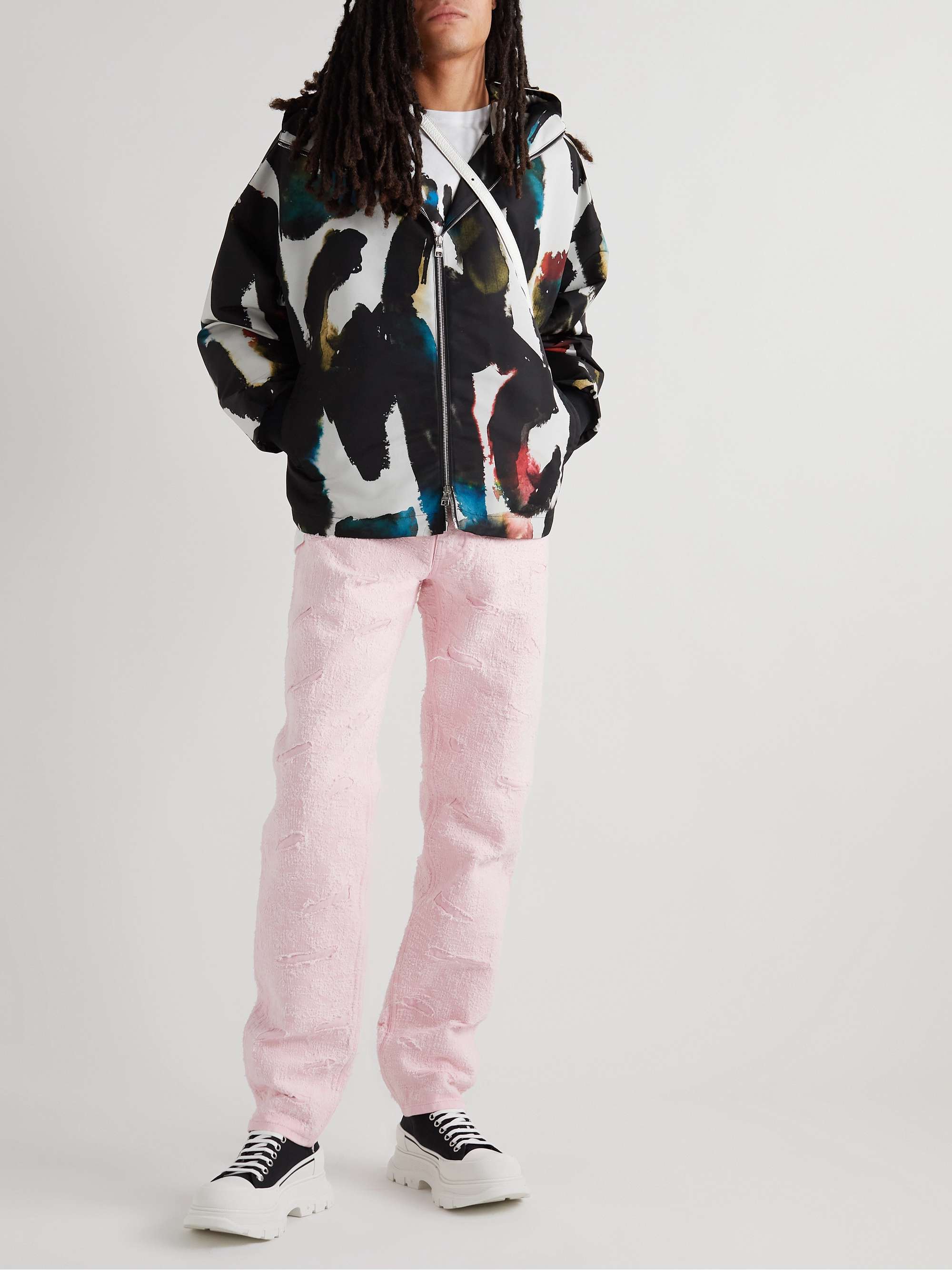 ALEXANDER MCQUEEN Printed Shell Hooded Jacket