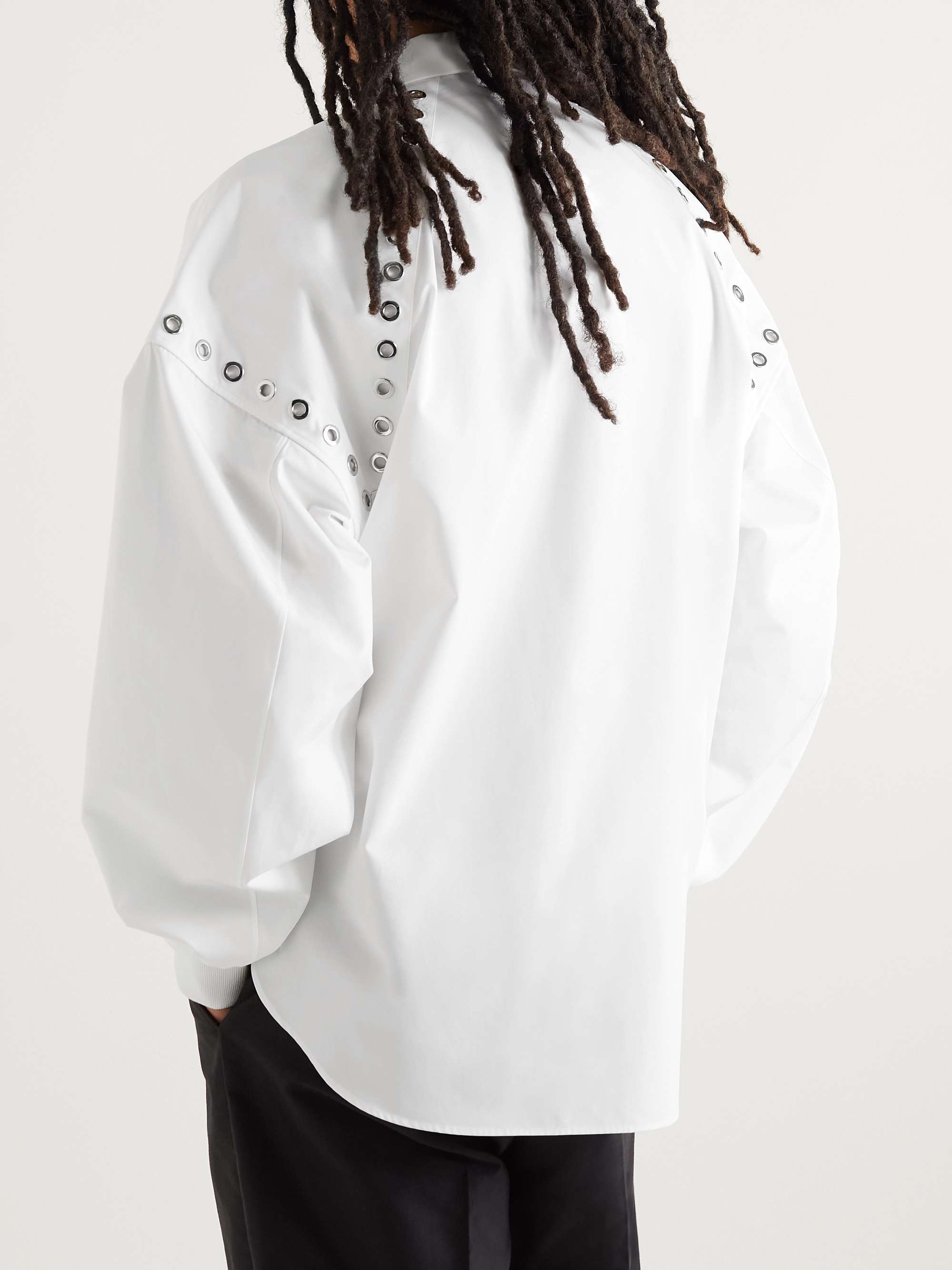 ALEXANDER MCQUEEN Studded Cotton-Poplin Shirt