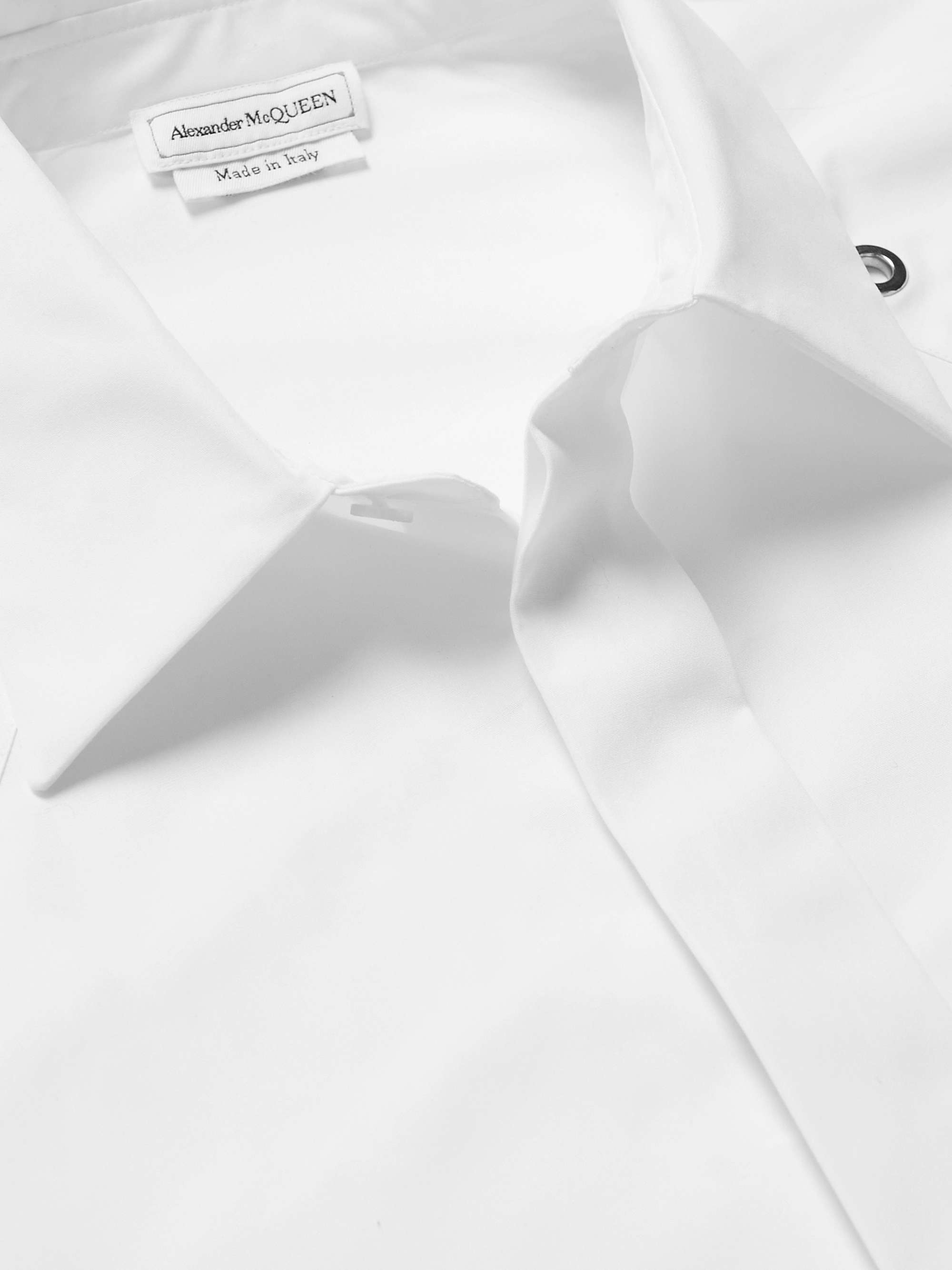 ALEXANDER MCQUEEN Studded Cotton-Poplin Shirt