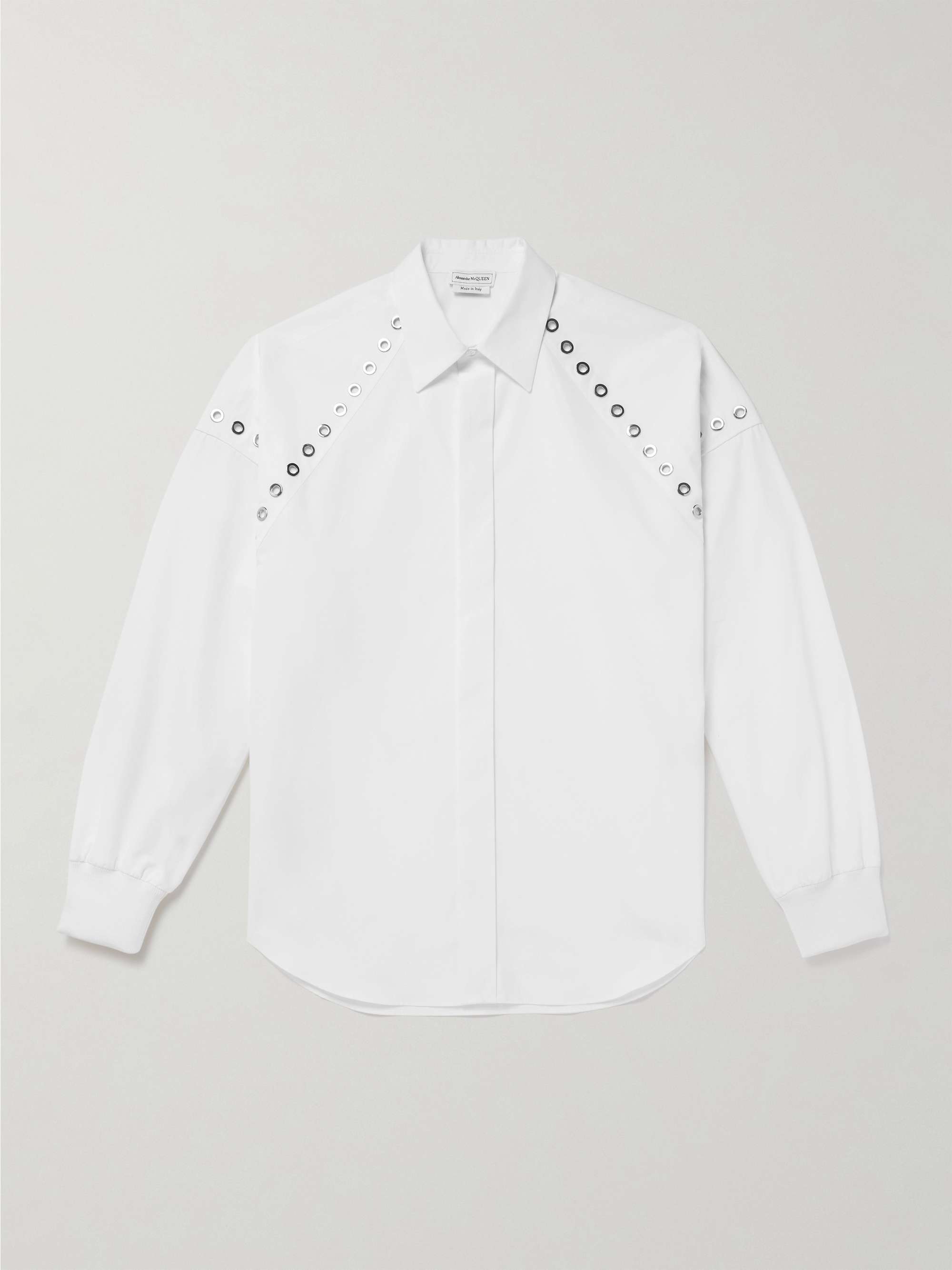 ALEXANDER MCQUEEN Studded Cotton-Poplin Shirt