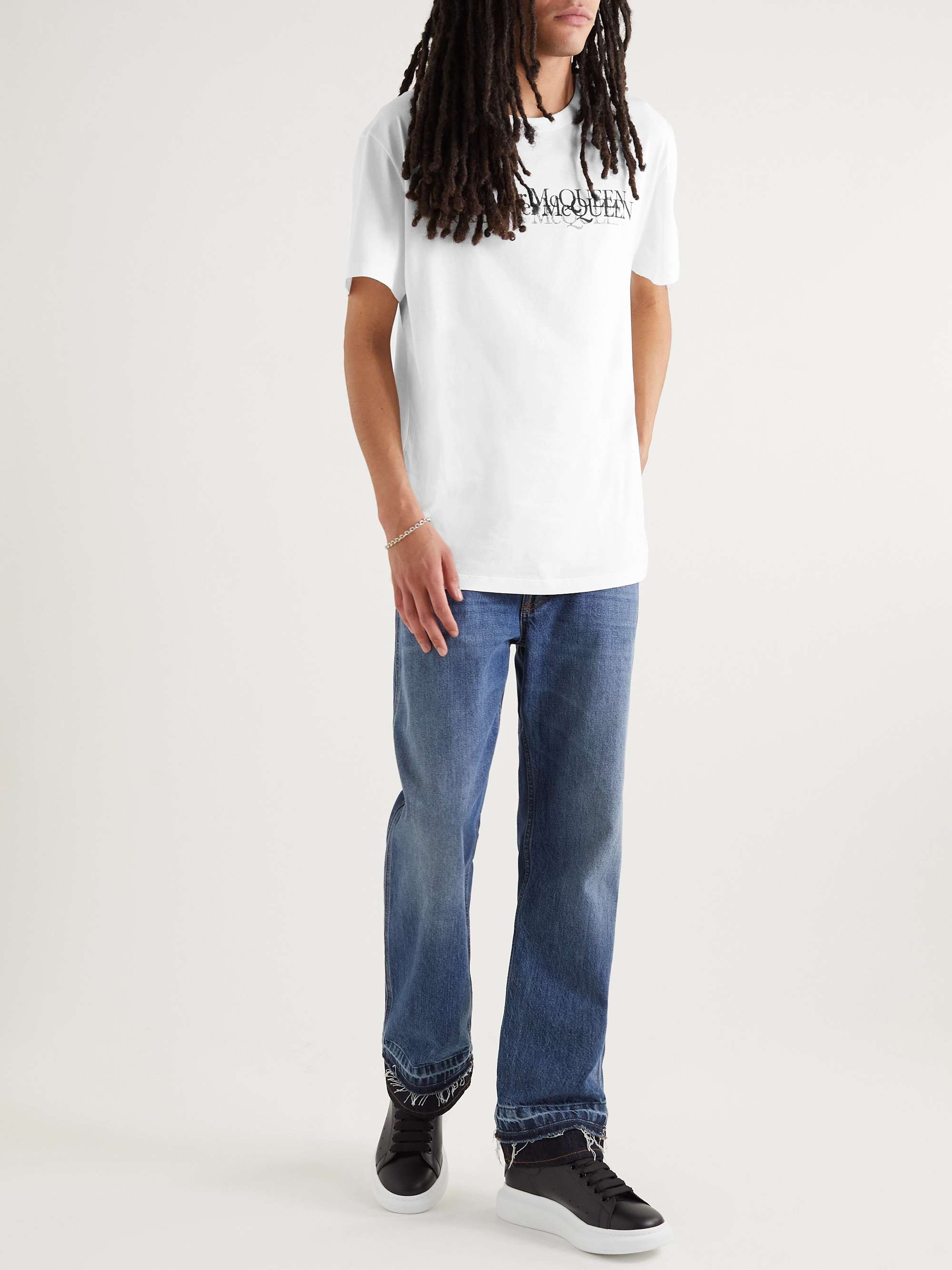 ALEXANDER MCQUEEN Logo-Print Cotton-Jersey T-Shirt