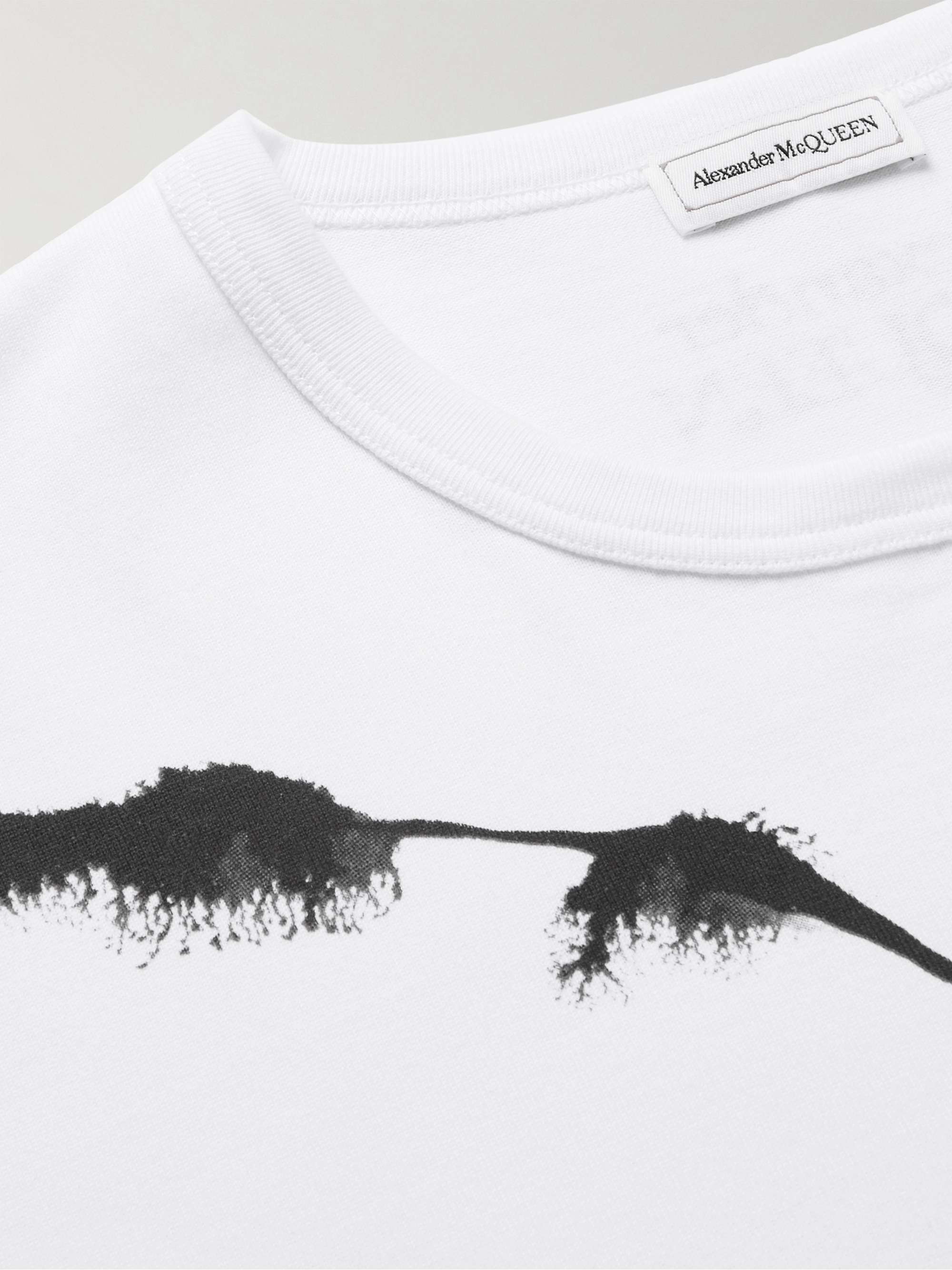 ALEXANDER MCQUEEN Minimal Skull Printed Cotton-Jersey T-Shirt