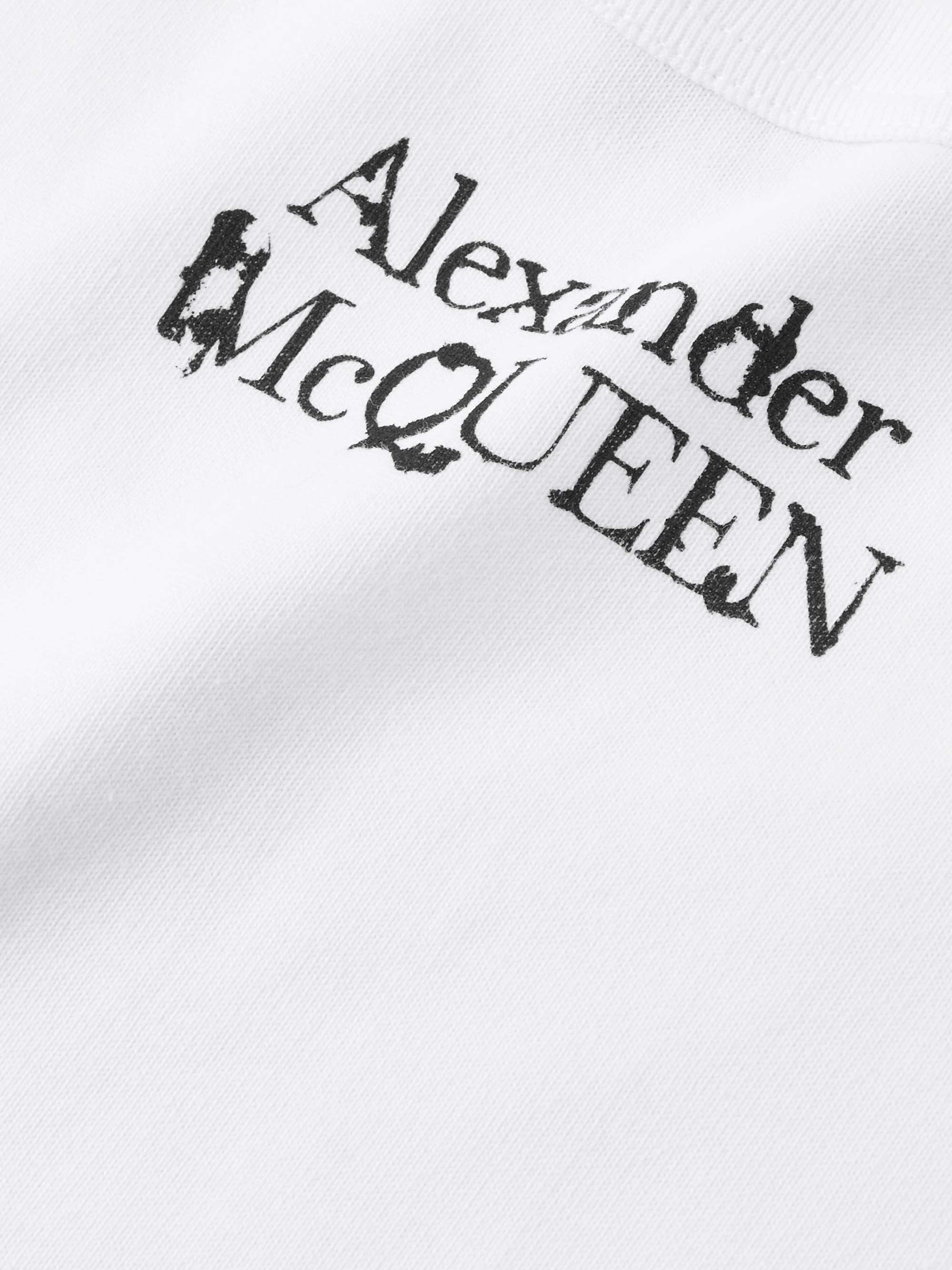 ALEXANDER MCQUEEN Minimal Skull Printed Cotton-Jersey T-Shirt