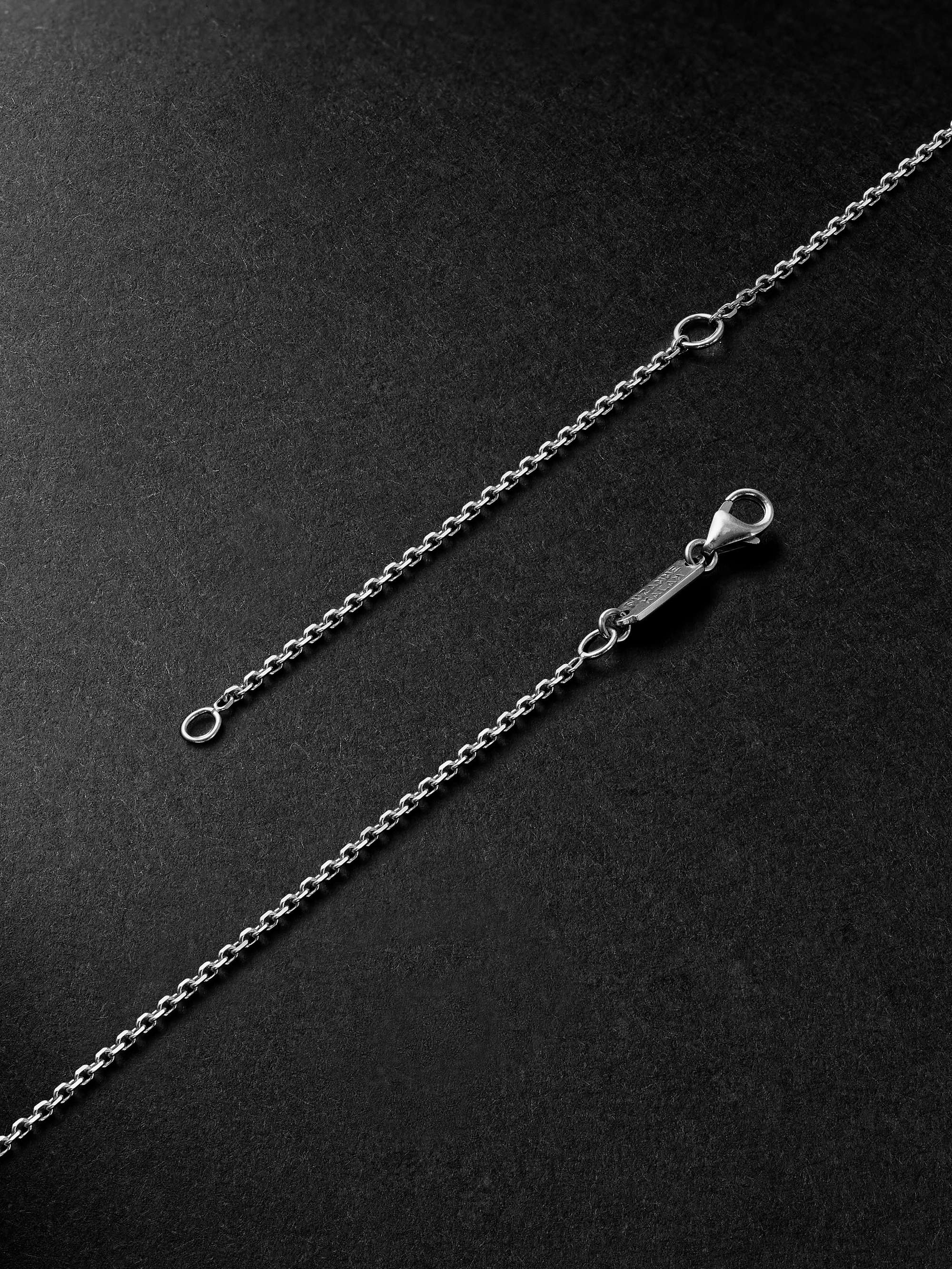 SUZANNE KALAN White Gold, Lapis Lazuli and Diamond Pendant Necklace