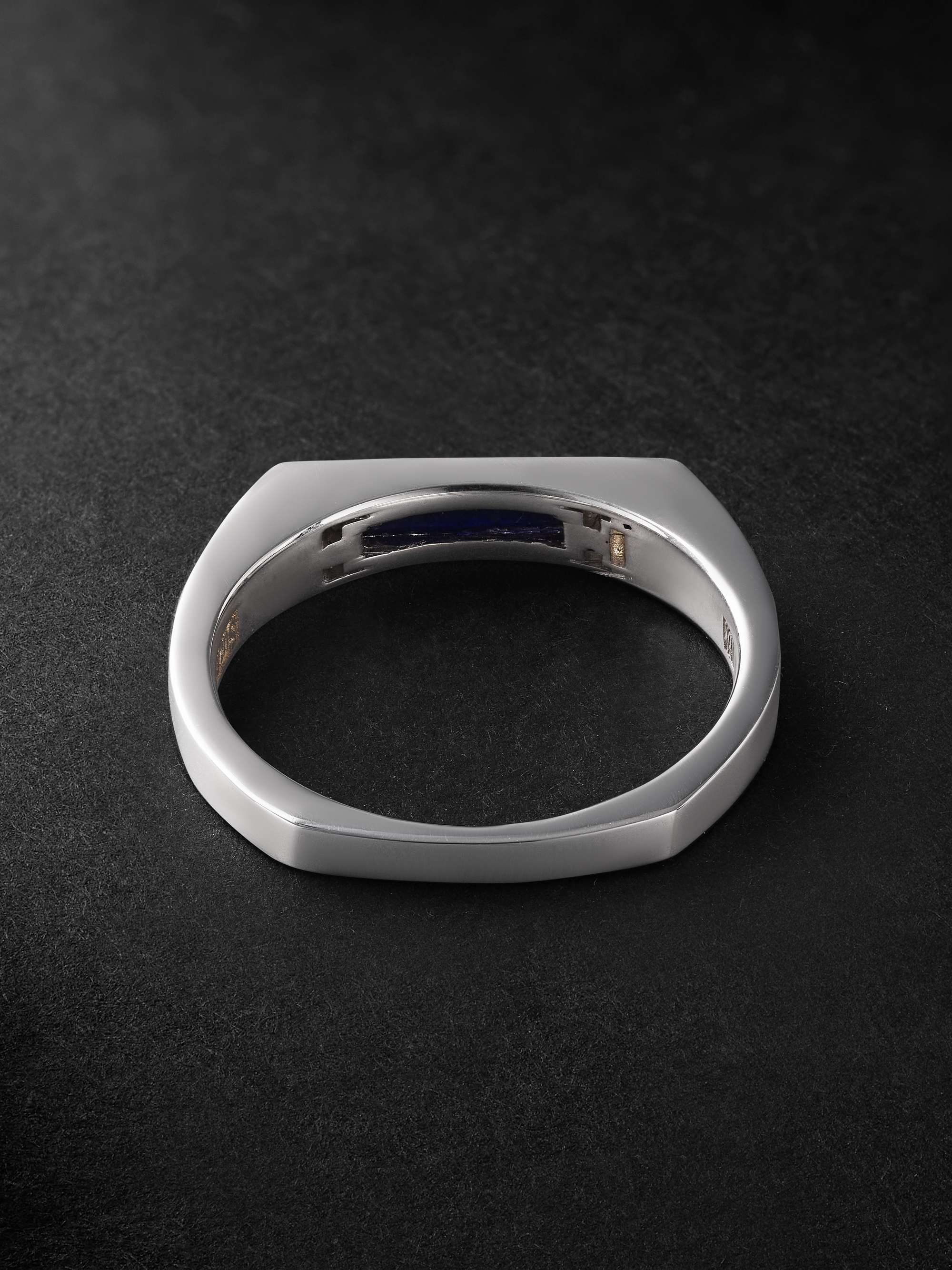 SUZANNE KALAN White Gold, Lapis Lazuli and Diamond Ring