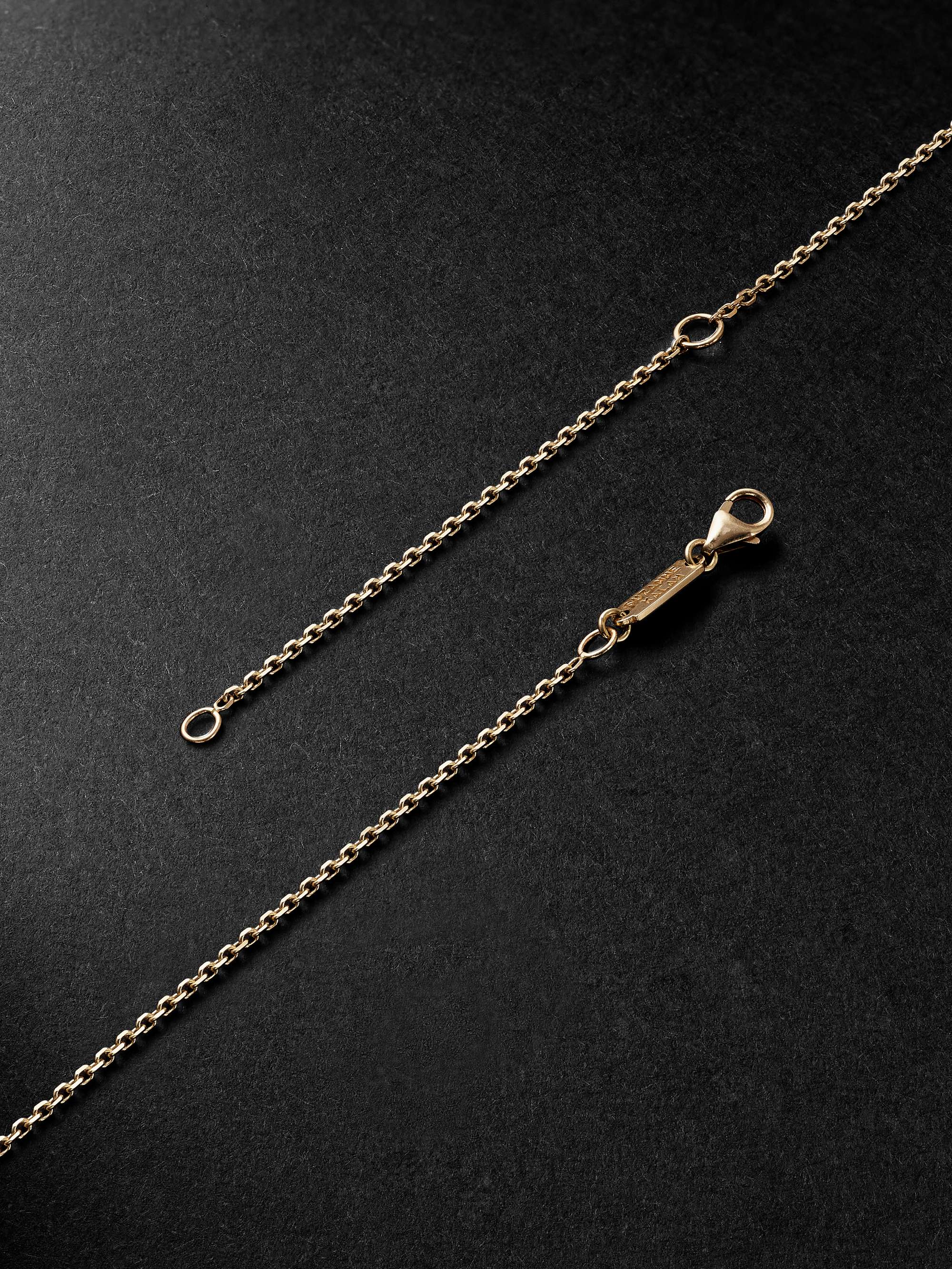 SUZANNE KALAN Gold, Malachite and Diamond Pendant Necklace