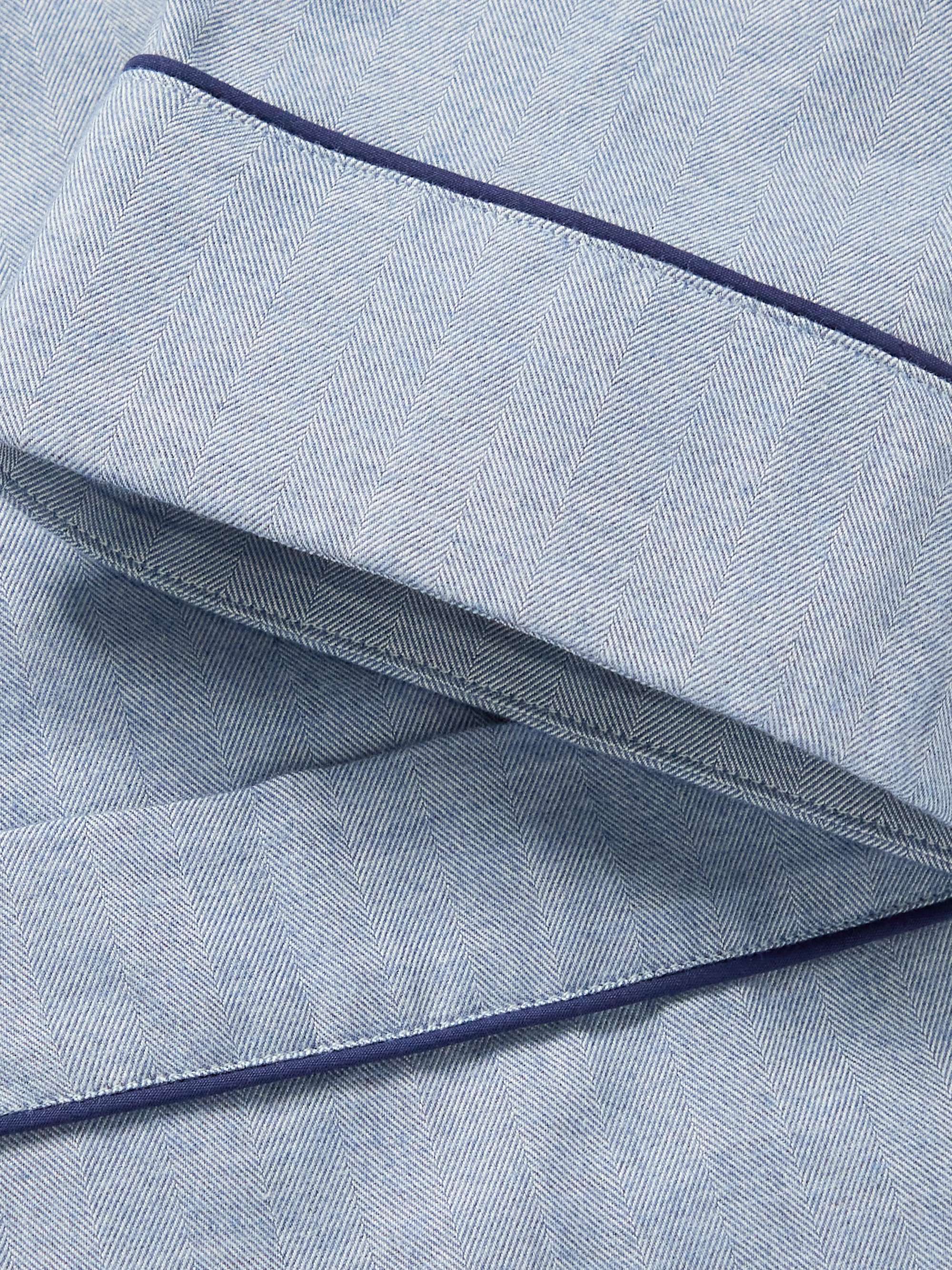 KINGSMAN Herringbone Brushed Cotton Pyjama Set