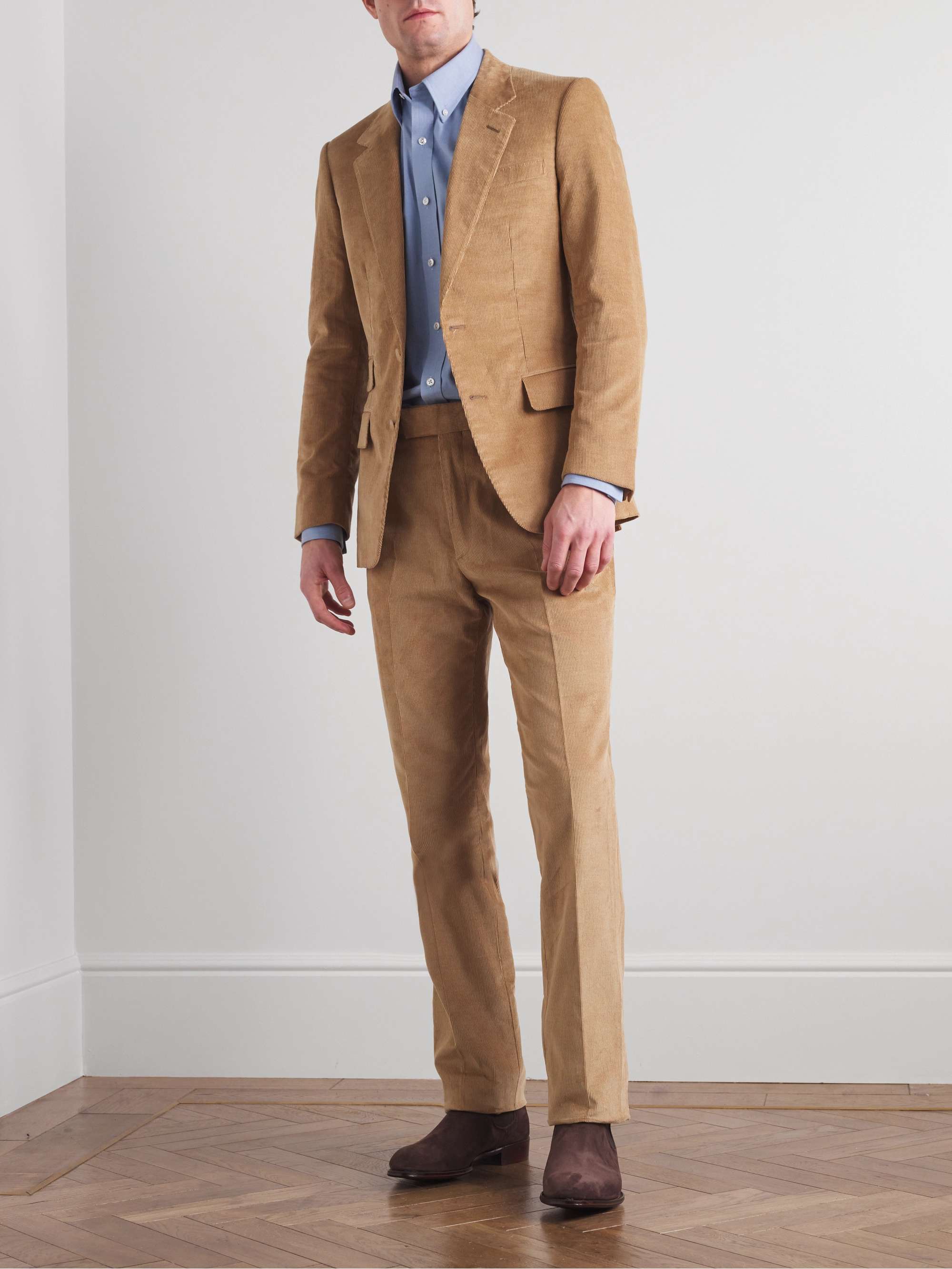 KINGSMAN Button-Down Collar Cotton-Twill Shirt