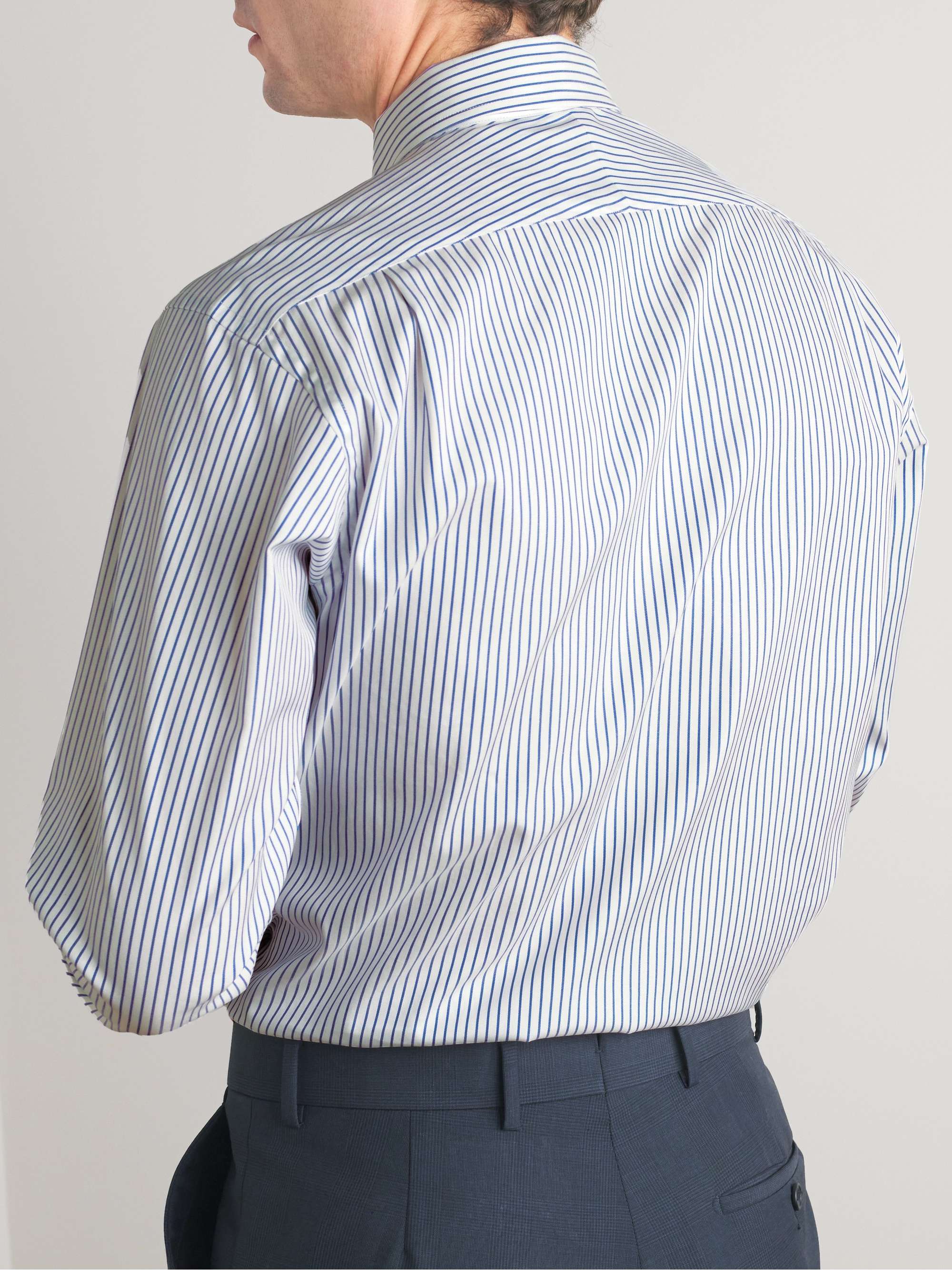 KINGSMAN Striped Cotton Shirt