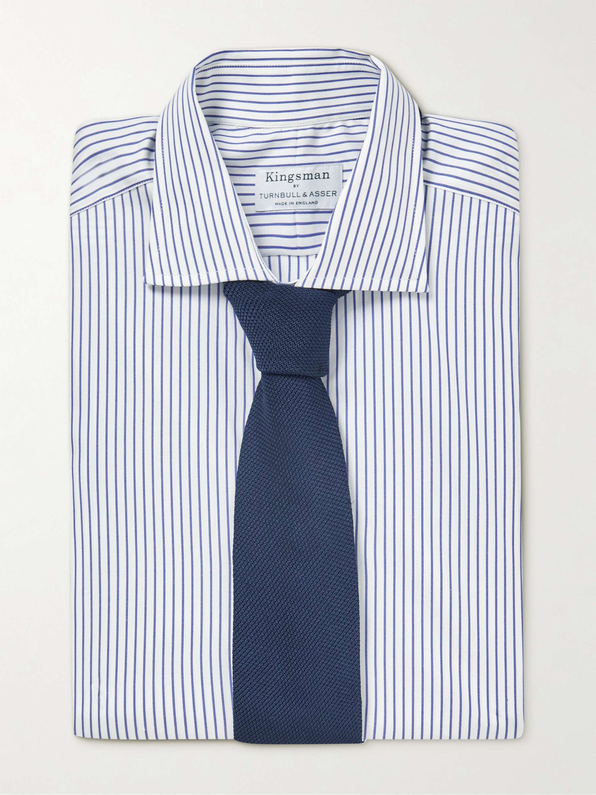 KINGSMAN Striped Cotton Shirt