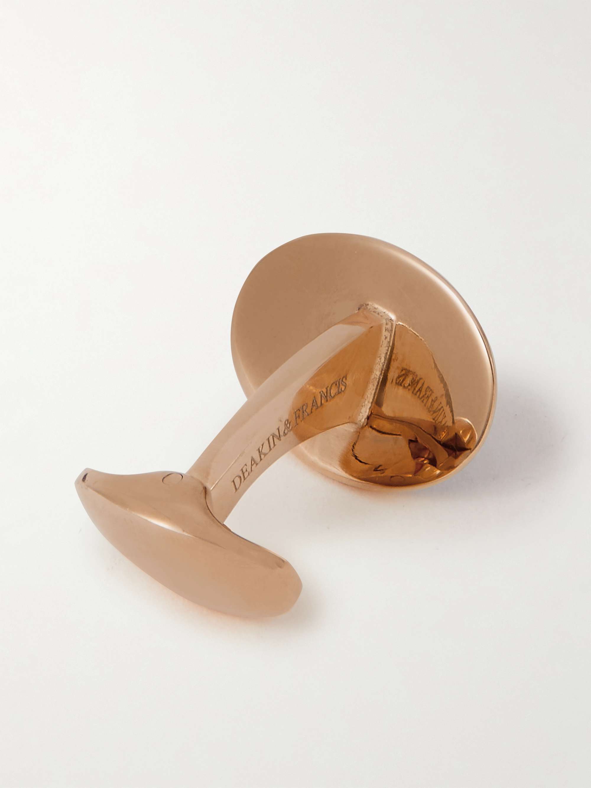 KINGSMAN + Deakin & Francis Rose Gold-Plated and Enamel Cufflinks