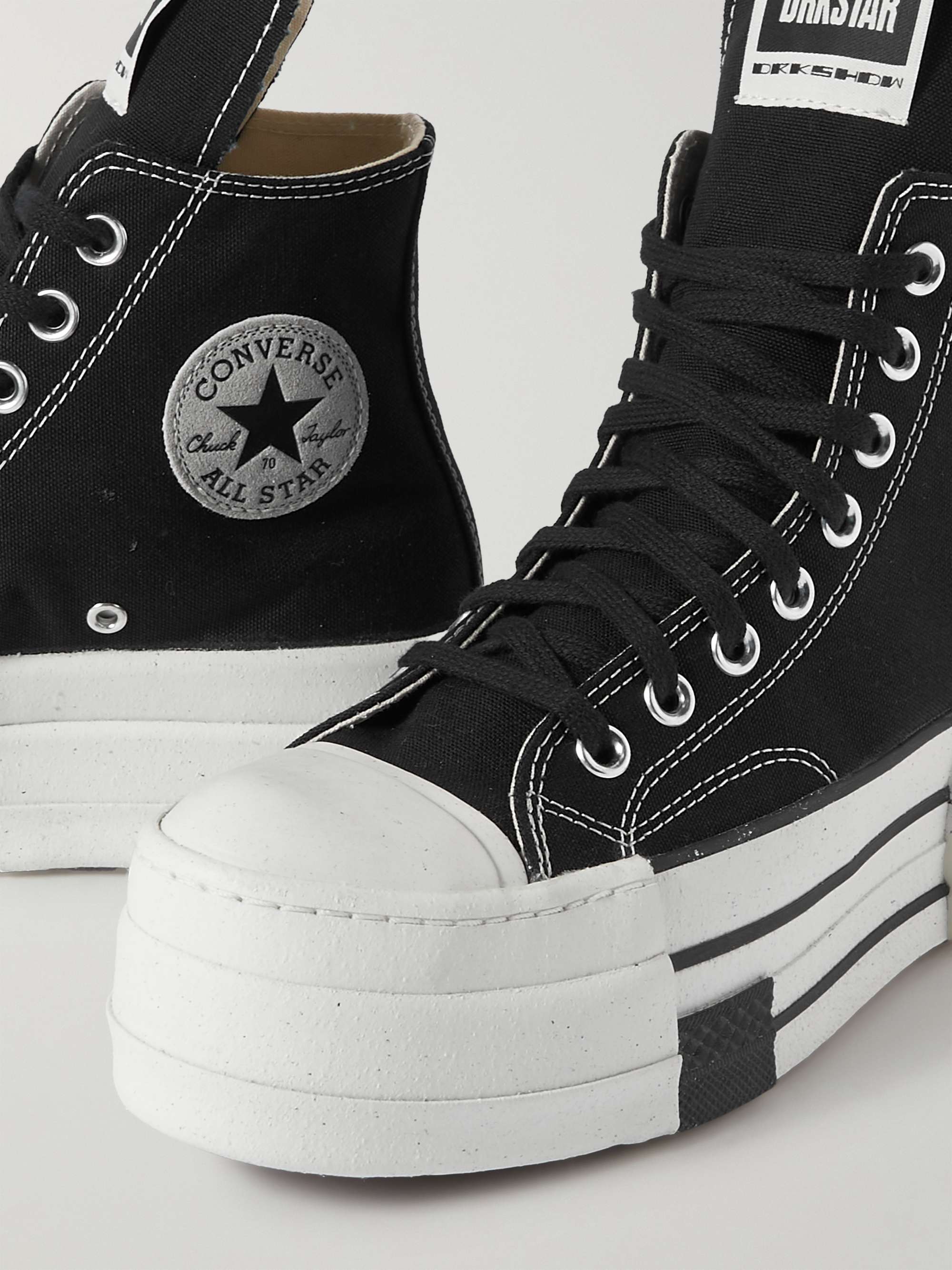 + Converse DRKSHDW DBL DRKSTAR Chuck 70 Canvas High-Top Sneakers