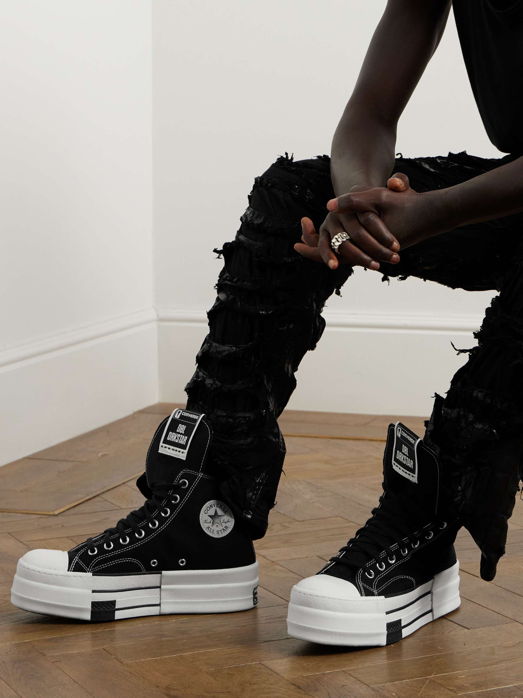 Rick Owens DRKSHDW Converse DBL Drkstar-