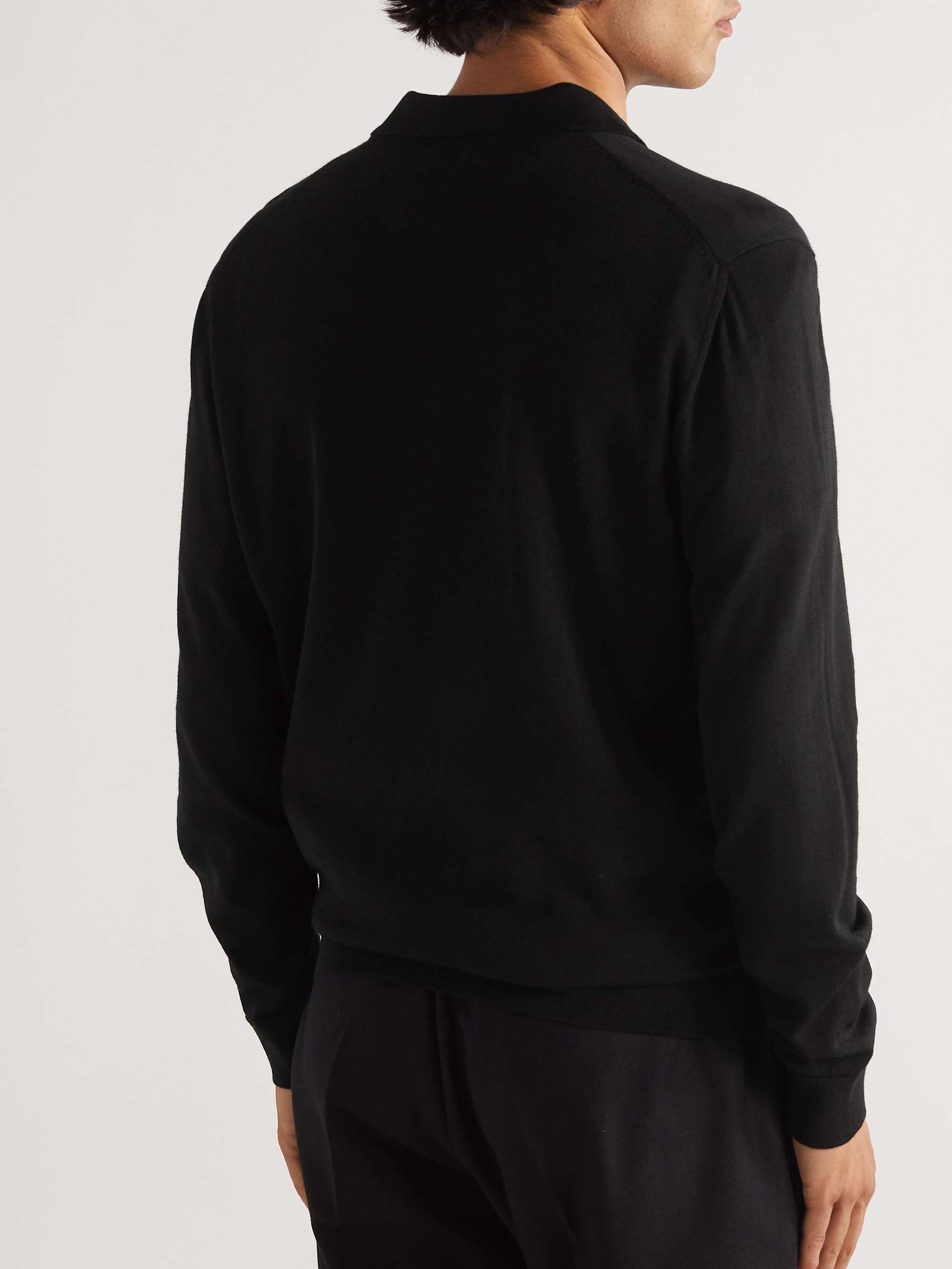 MR P. Slim-Fit Merino Wool Polo Shirt