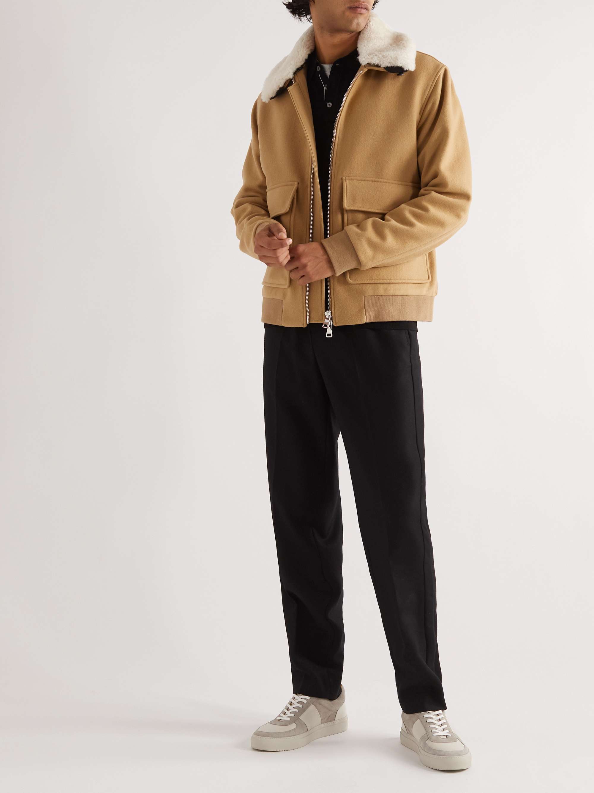 MR P. Slim-Fit Merino Wool Polo Shirt