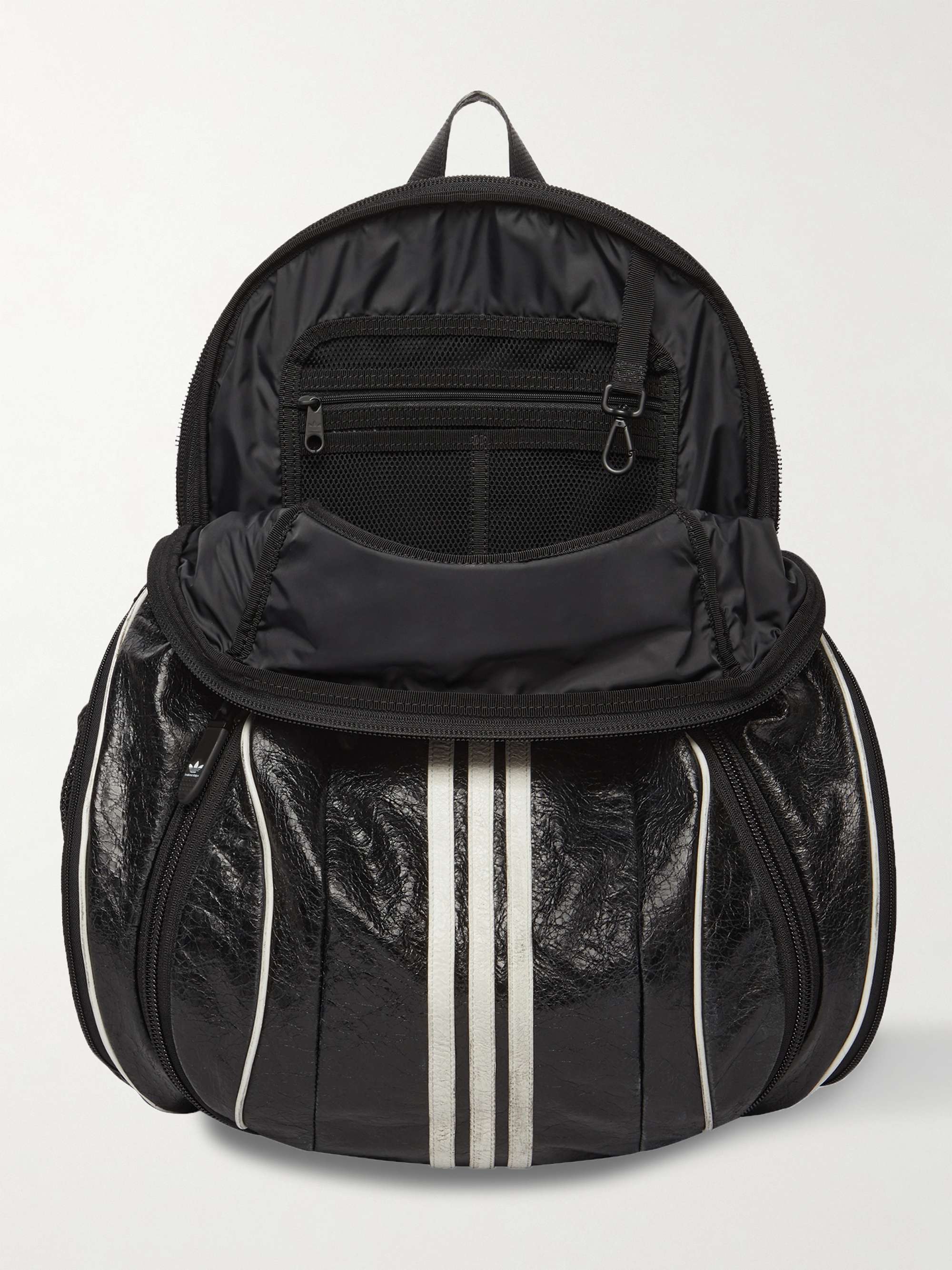 Balenciaga Signature Logo-print Backpack In Black