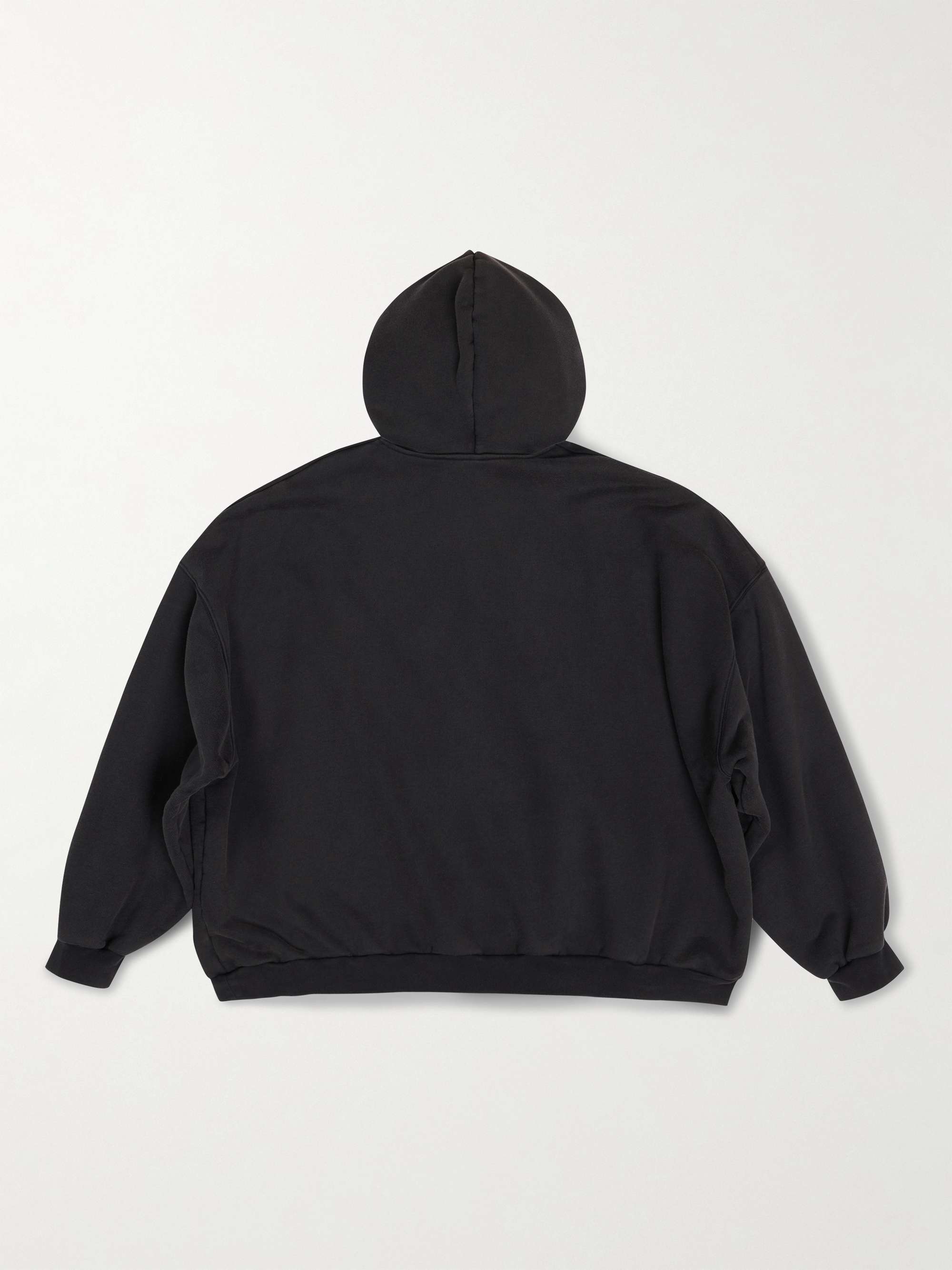 Balenciaga Tape Type Ripped Pocket Hoodie Oversized - Black - Unisex - 2 - Cotton