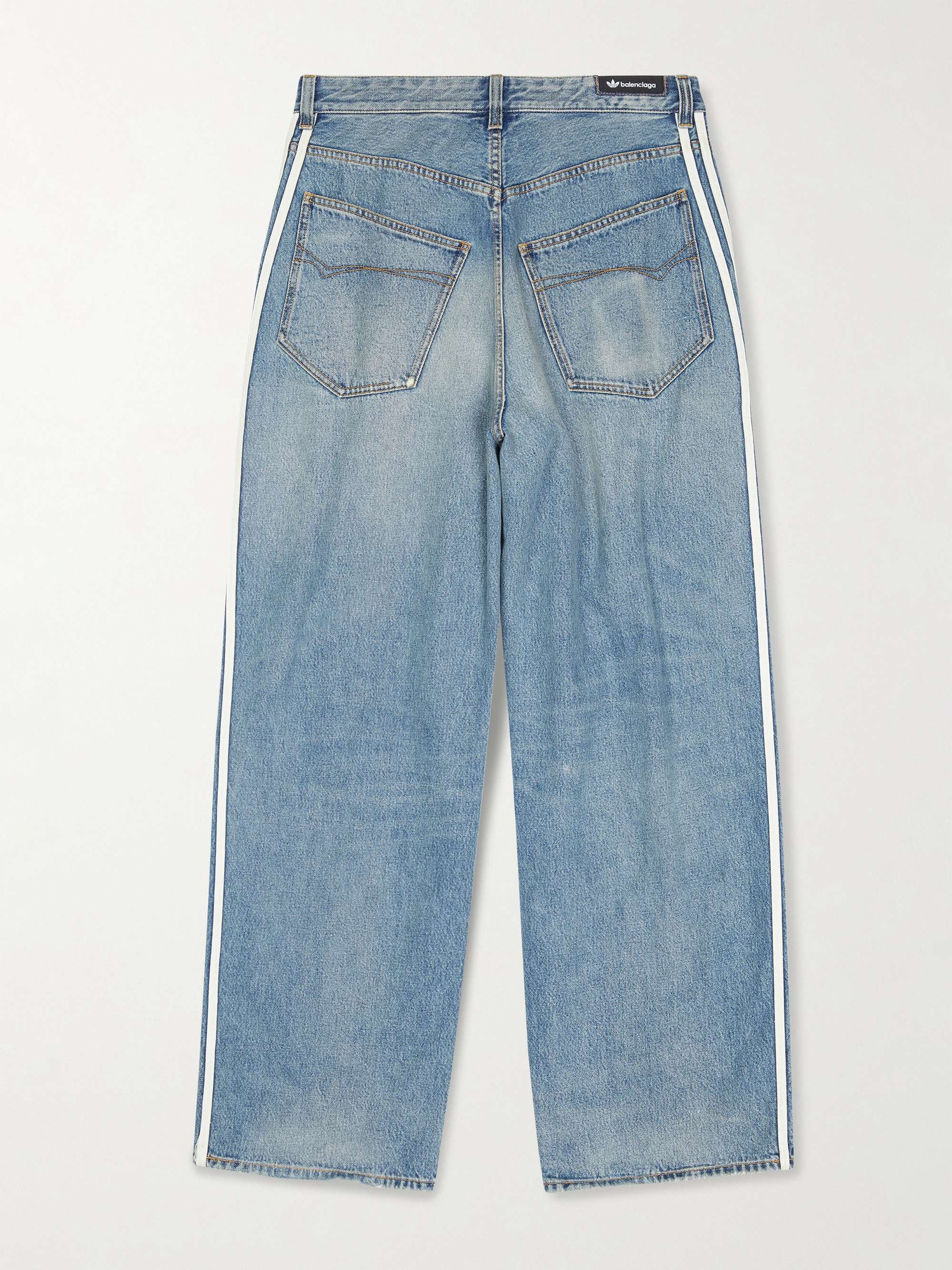 High Rise Wide Leg Jeans in Blue  Balenciaga  Mytheresa