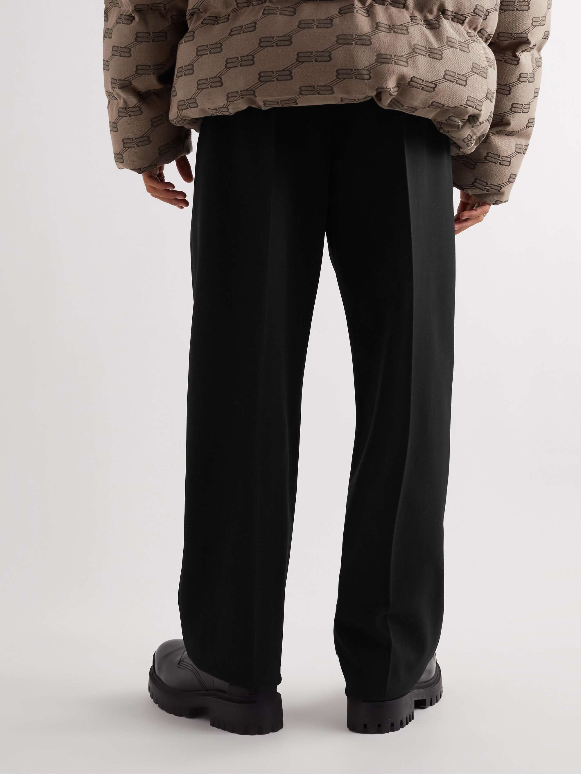 BALENCIAGA Wide-Leg Twill Trousers