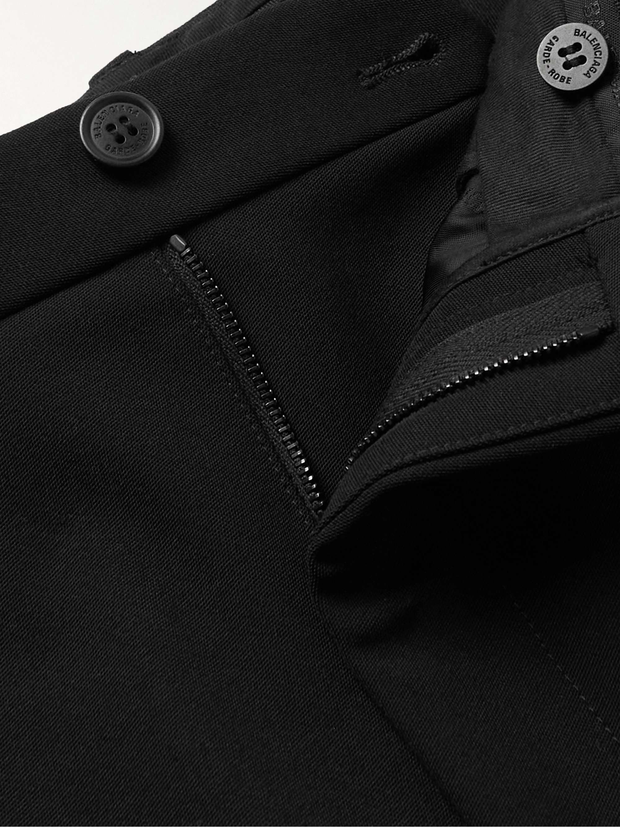 BALENCIAGA Wide-Leg Twill Trousers