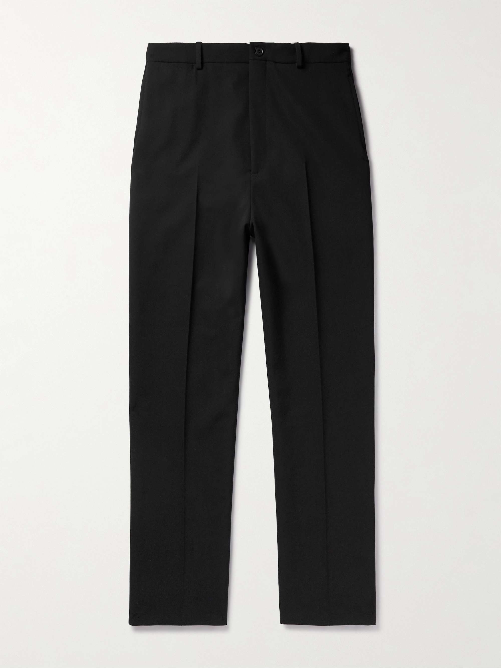 Wide Leg Twill Trousers