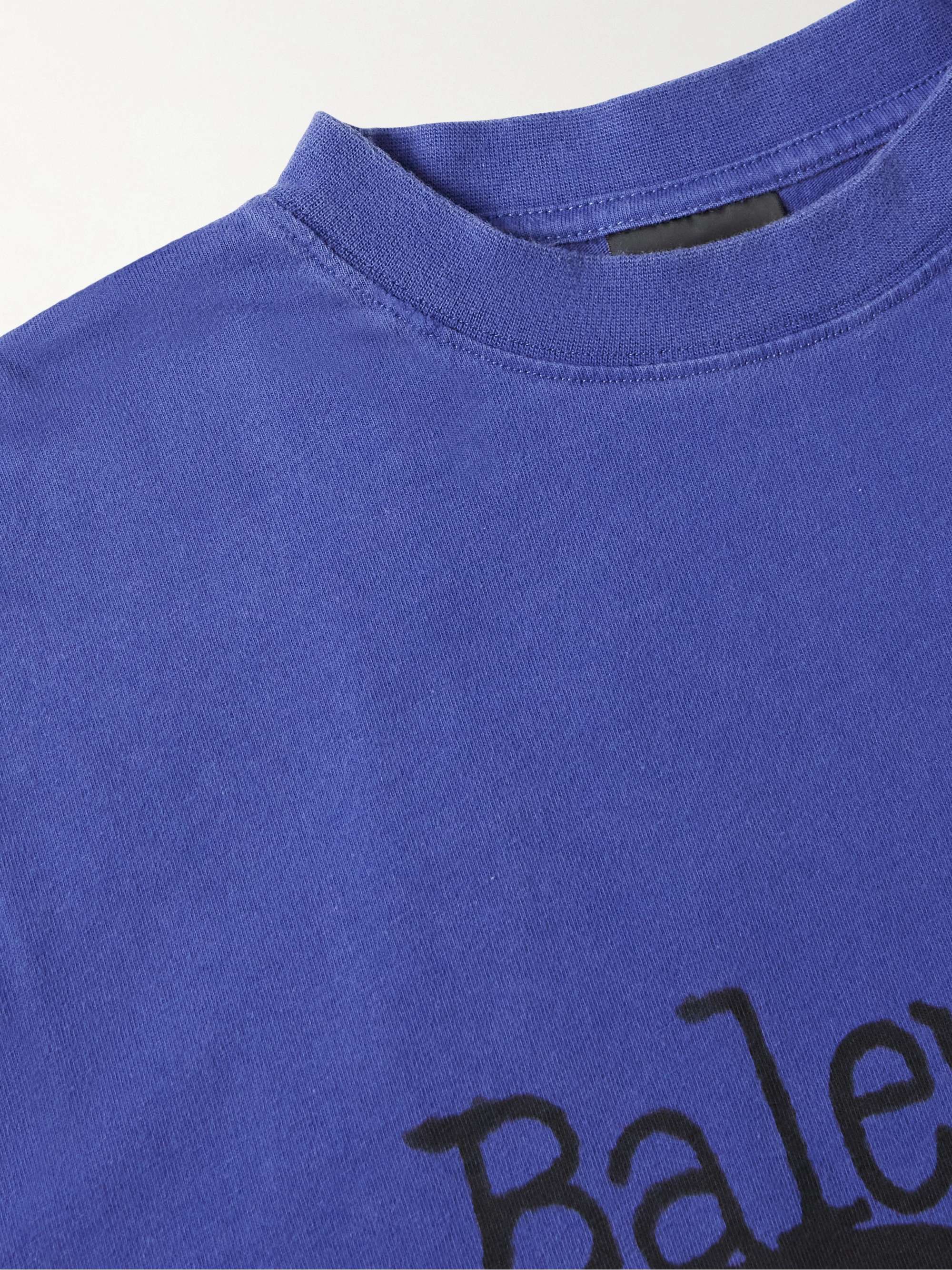 BALENCIAGA Oversized Logo-Print Cotton-Jersey T-Shirt