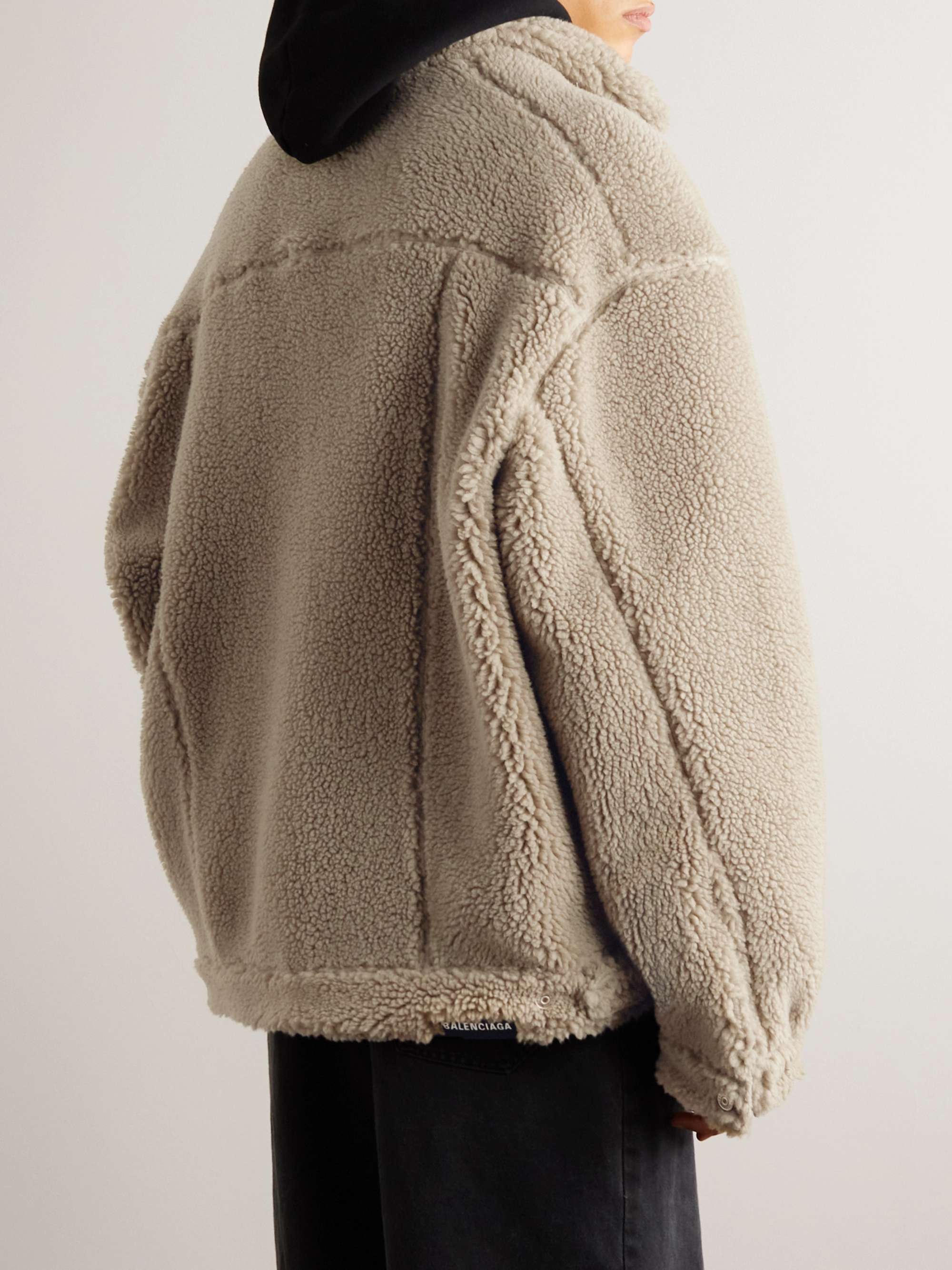 BALENCIAGA Oversized Fleece Jacket