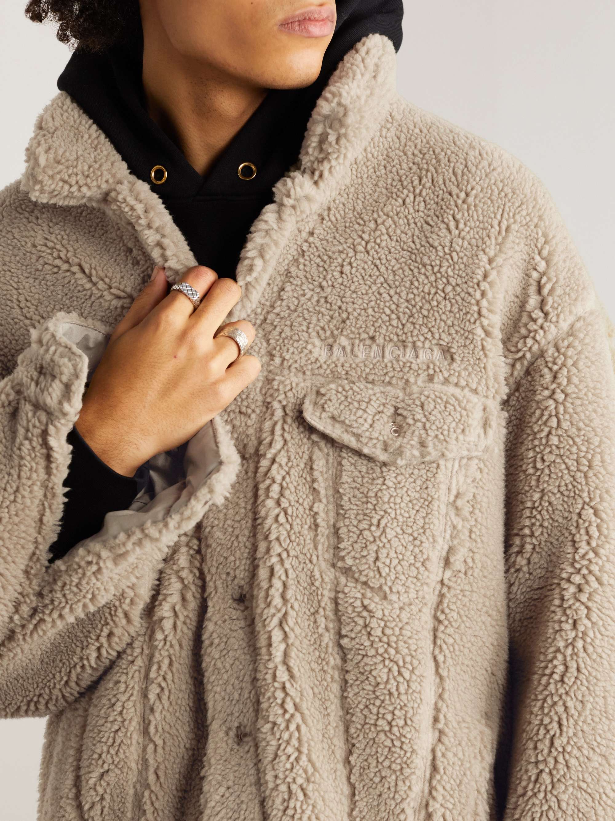 BALENCIAGA Oversized Fleece Jacket