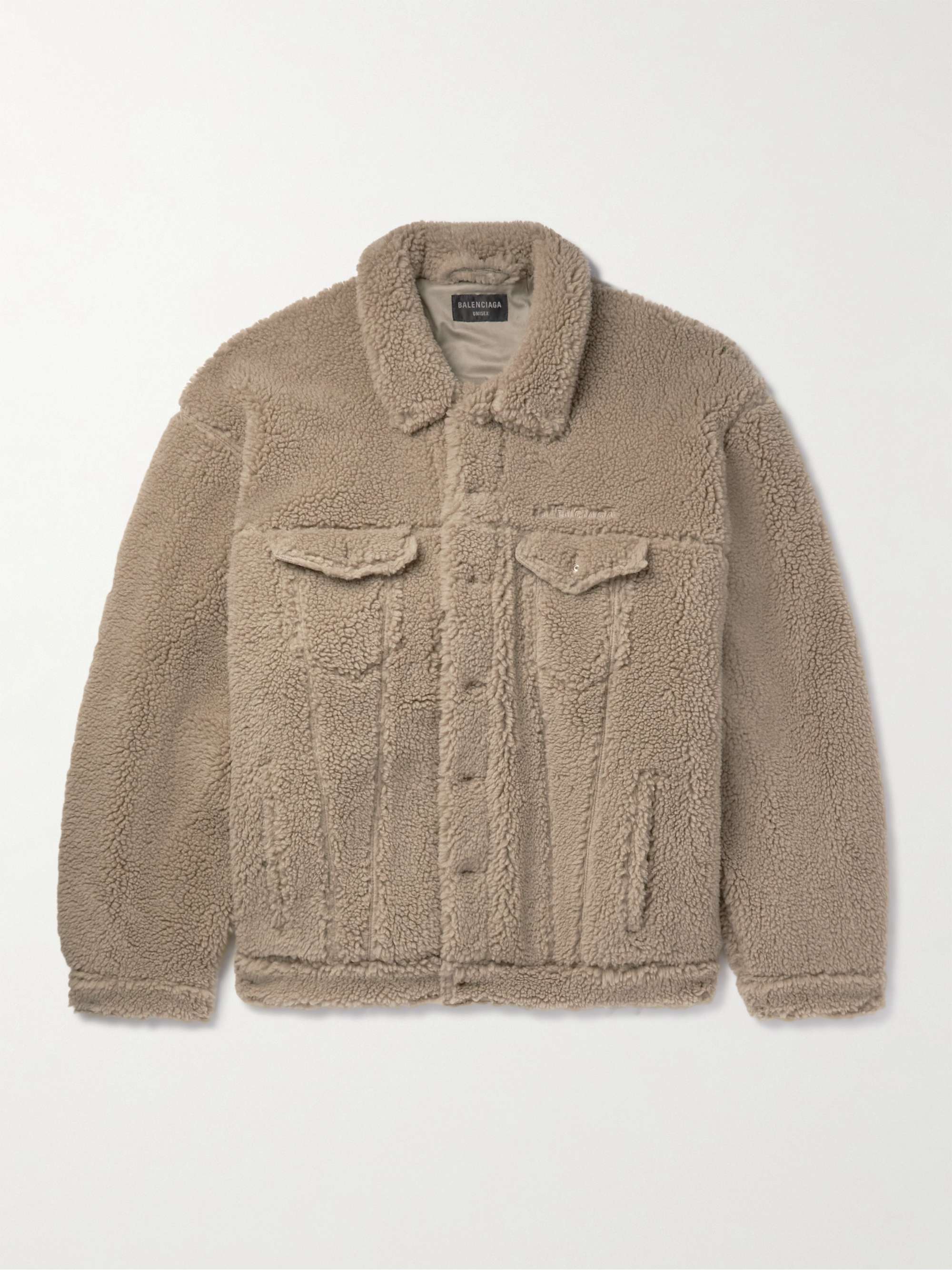 BALENCIAGA Oversized Fleece Jacket