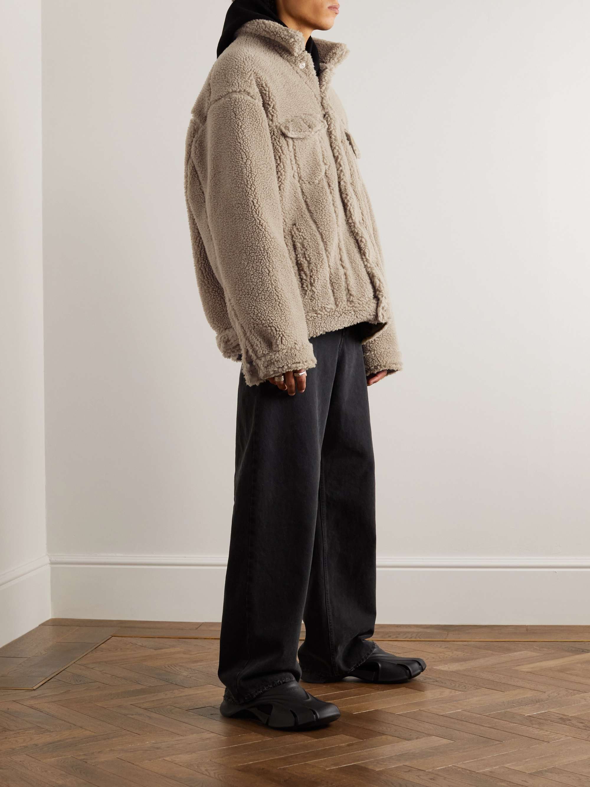 BALENCIAGA Oversized Fleece Jacket