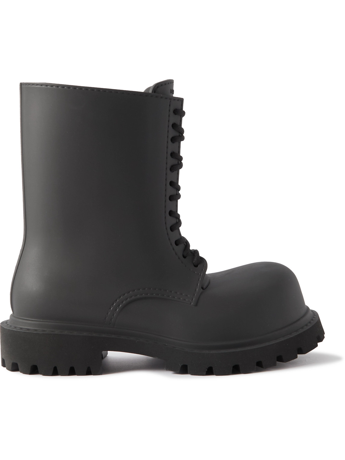 Balenciaga Eva Lace-up Boots In Black