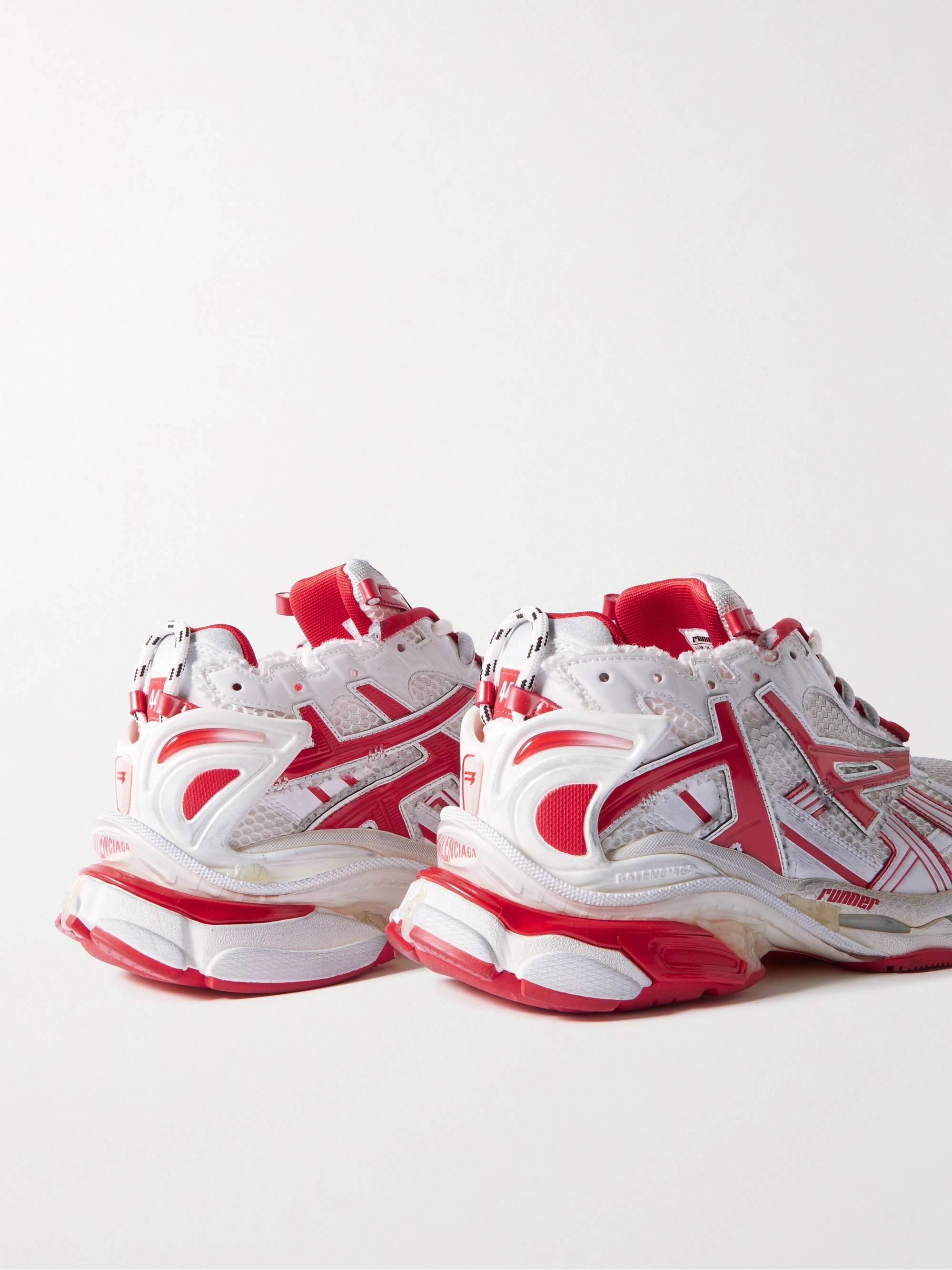 BALENCIAGA Runner Nylon and Mesh Sneakers