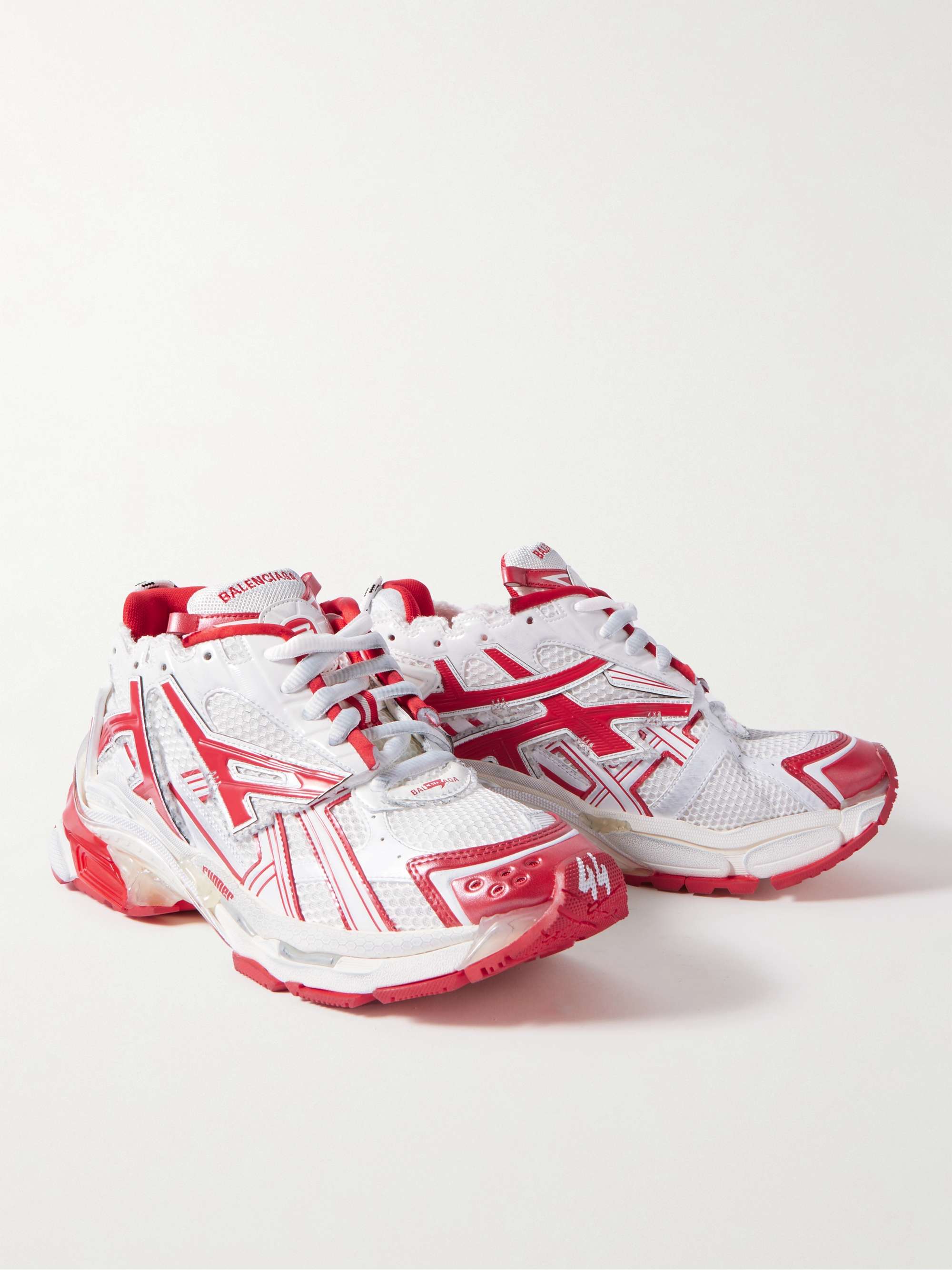BALENCIAGA Runner Nylon and Mesh Sneakers
