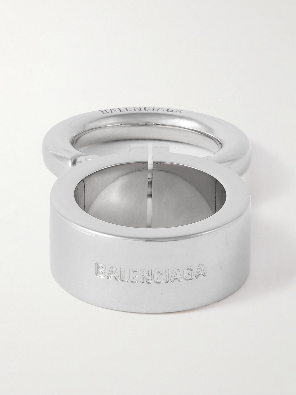 Shop Balenciaga Utility 2.0 Silver-tone Ring