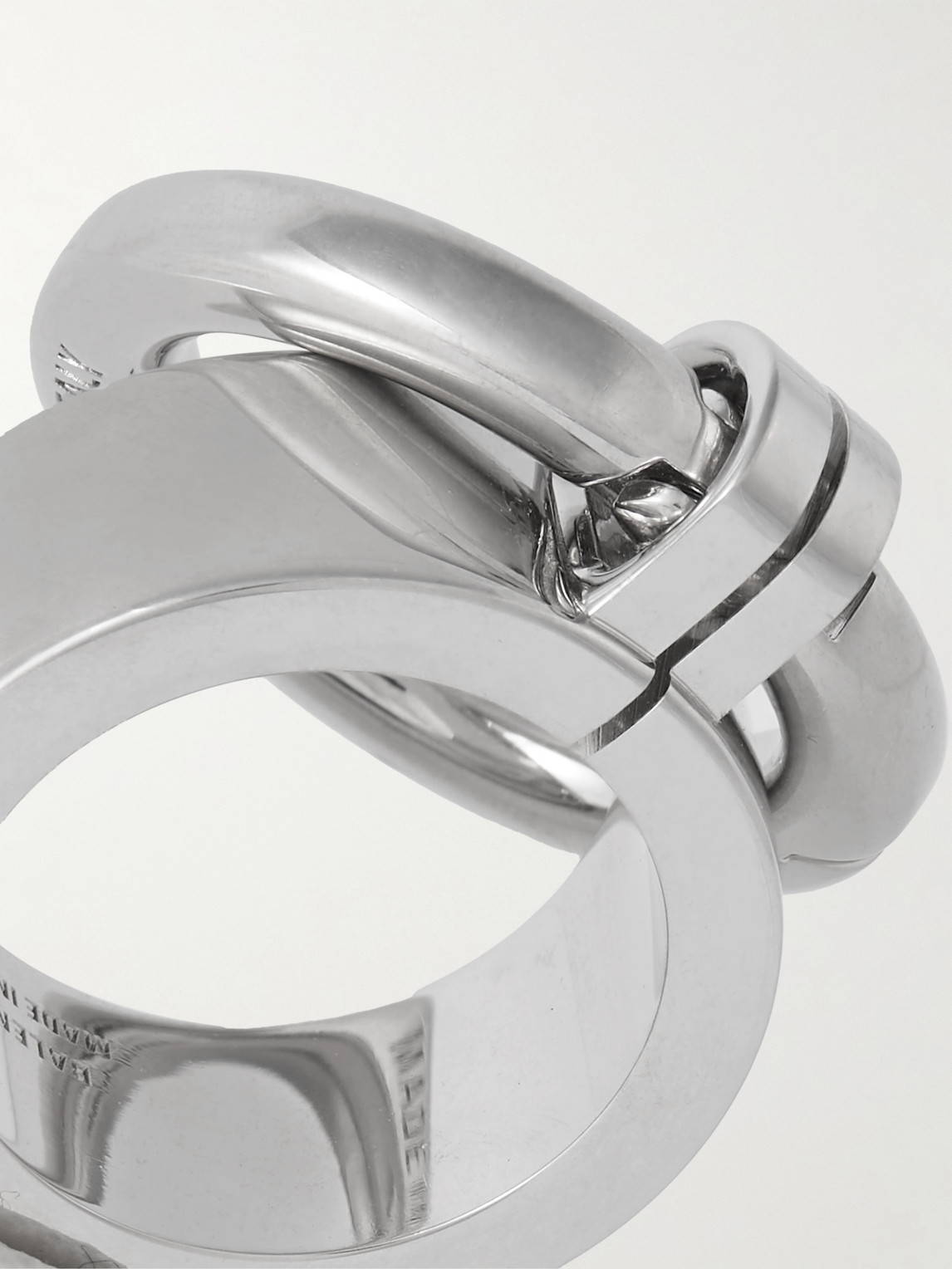 Shop Balenciaga Utility 2.0 Silver-tone Ring